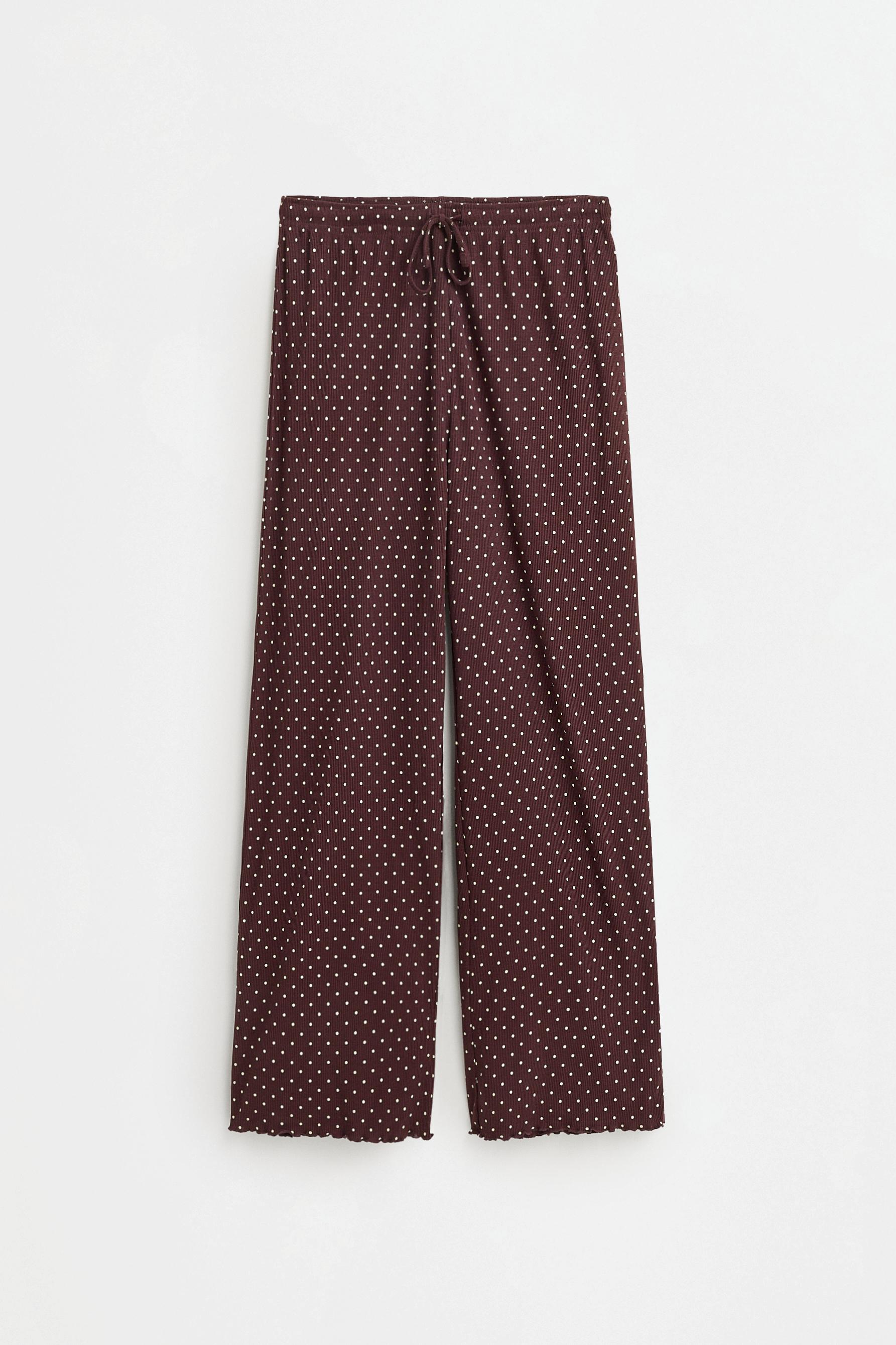 Long printed pyjamas — BROWN