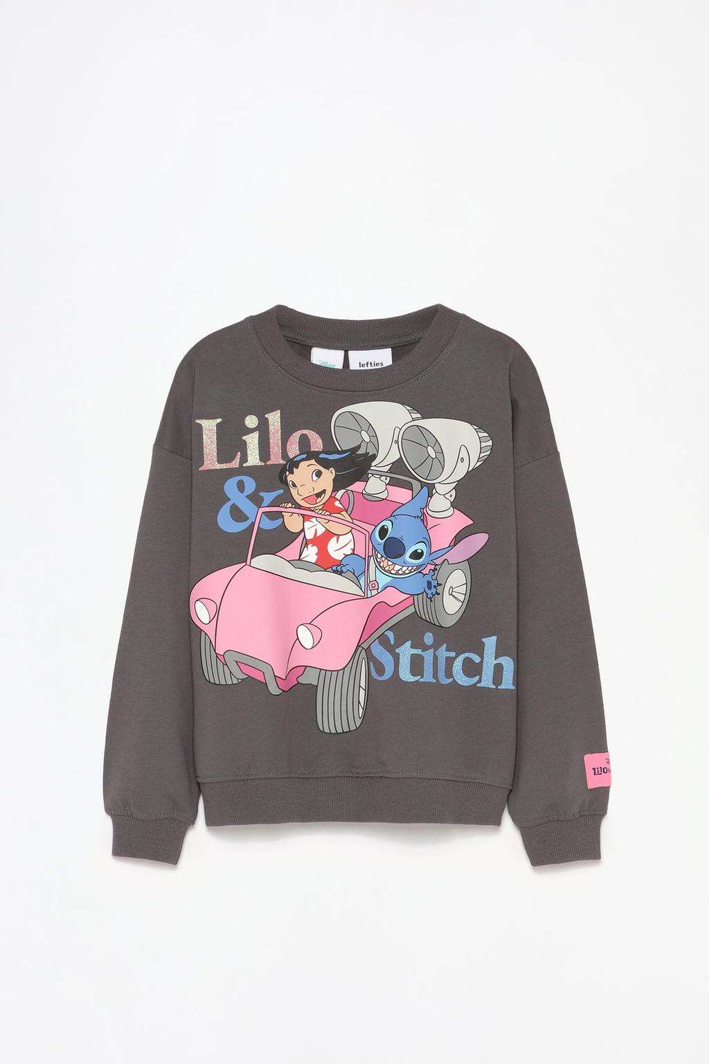 Lilo & Stitch © Disney glitter slogan sweatshirt