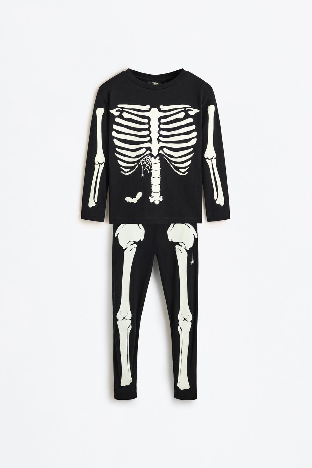 Girl | Family skeleton pyjamas co-ord