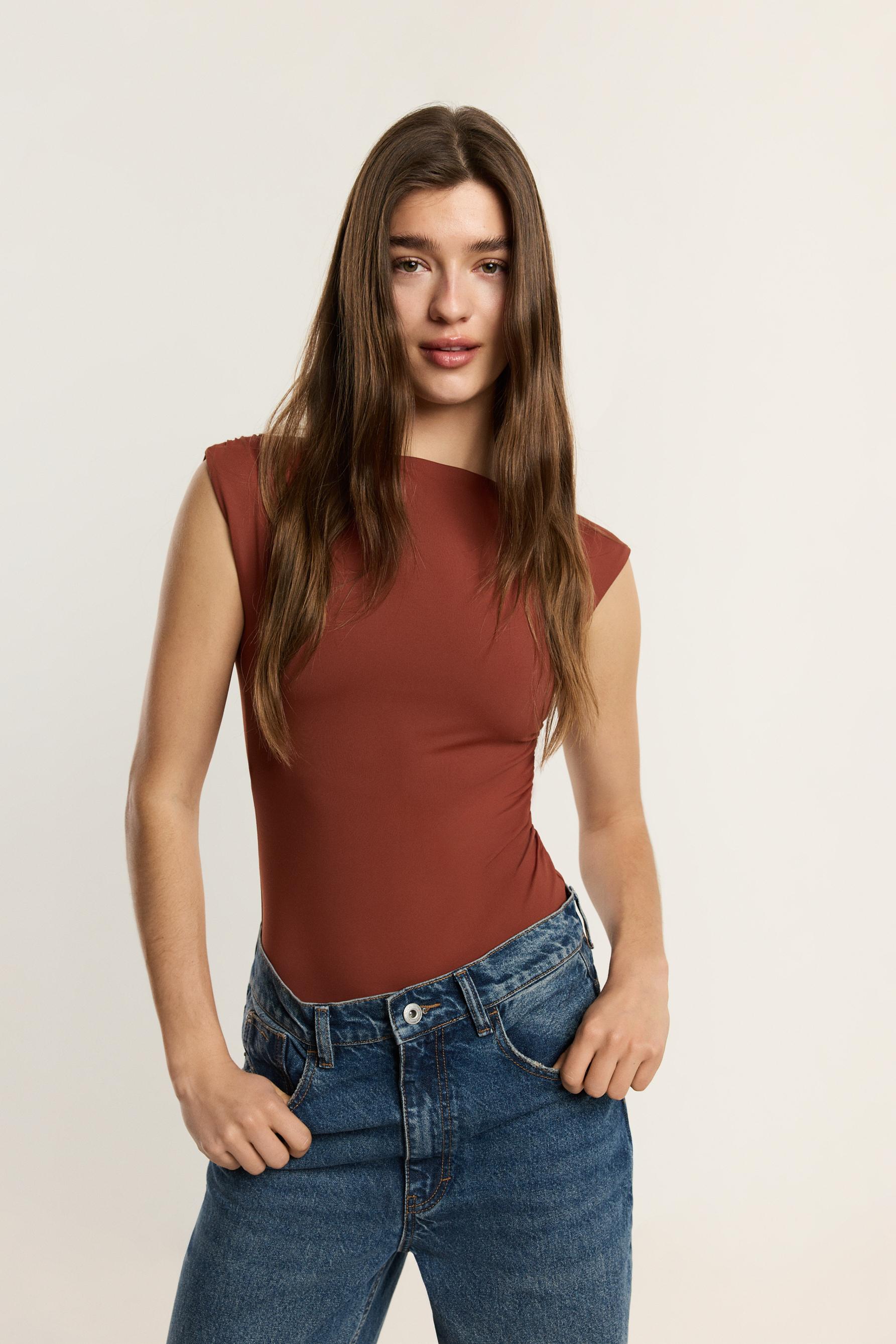 Body poliamida manga sisa