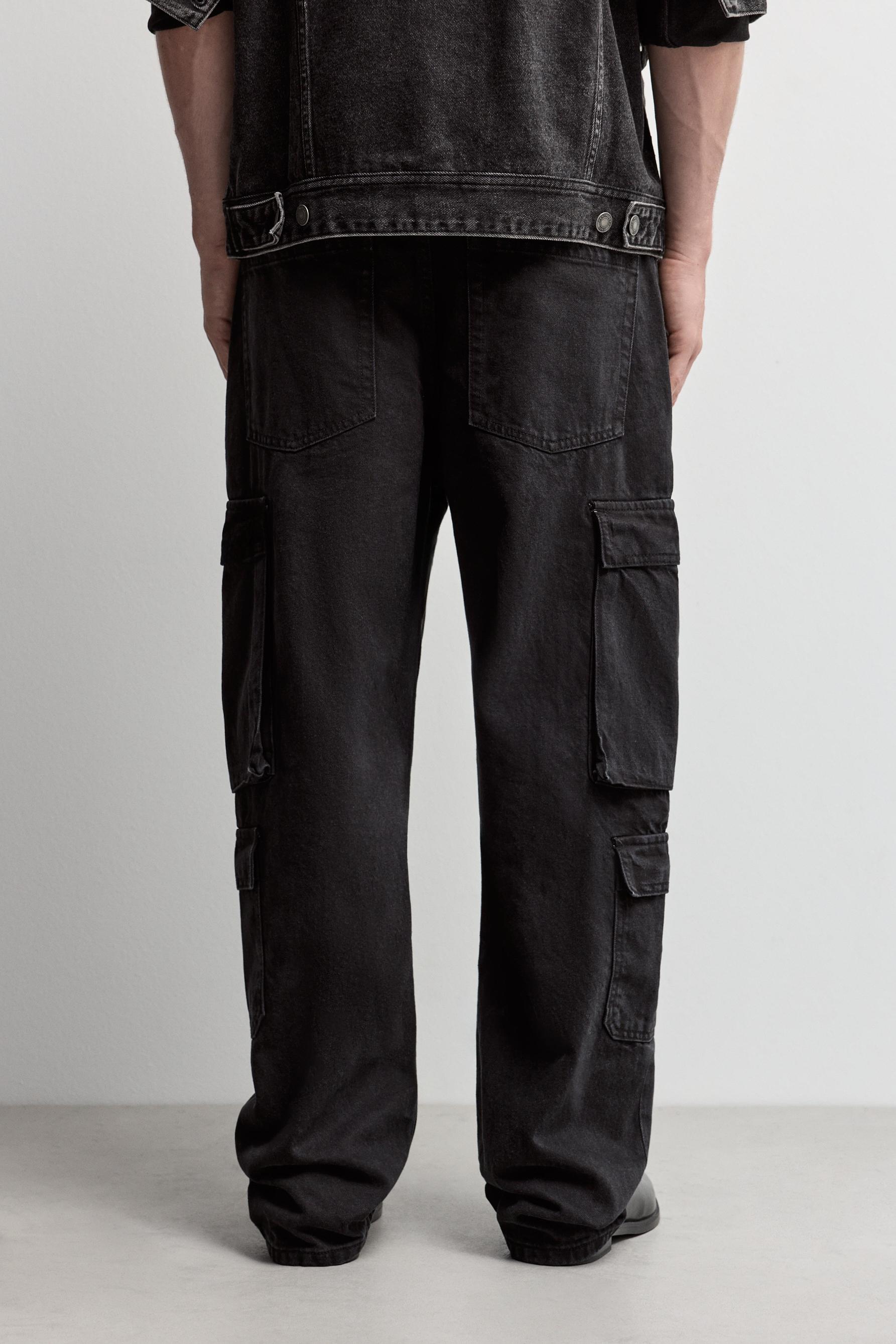 Multipocket baggy jeans — FADED BLACK