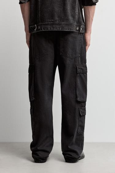 Multipocket baggy jeans — FADED BLACK 4