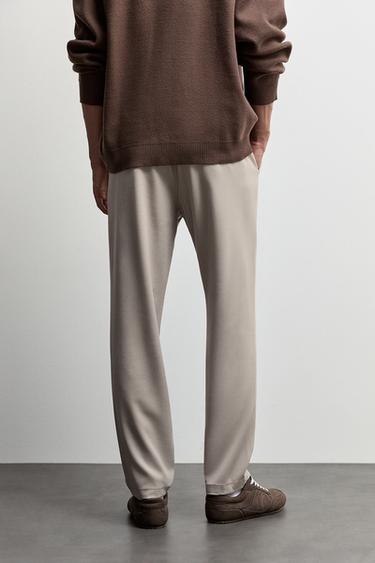 Slim fit tailored joggers — BEIGE 3
