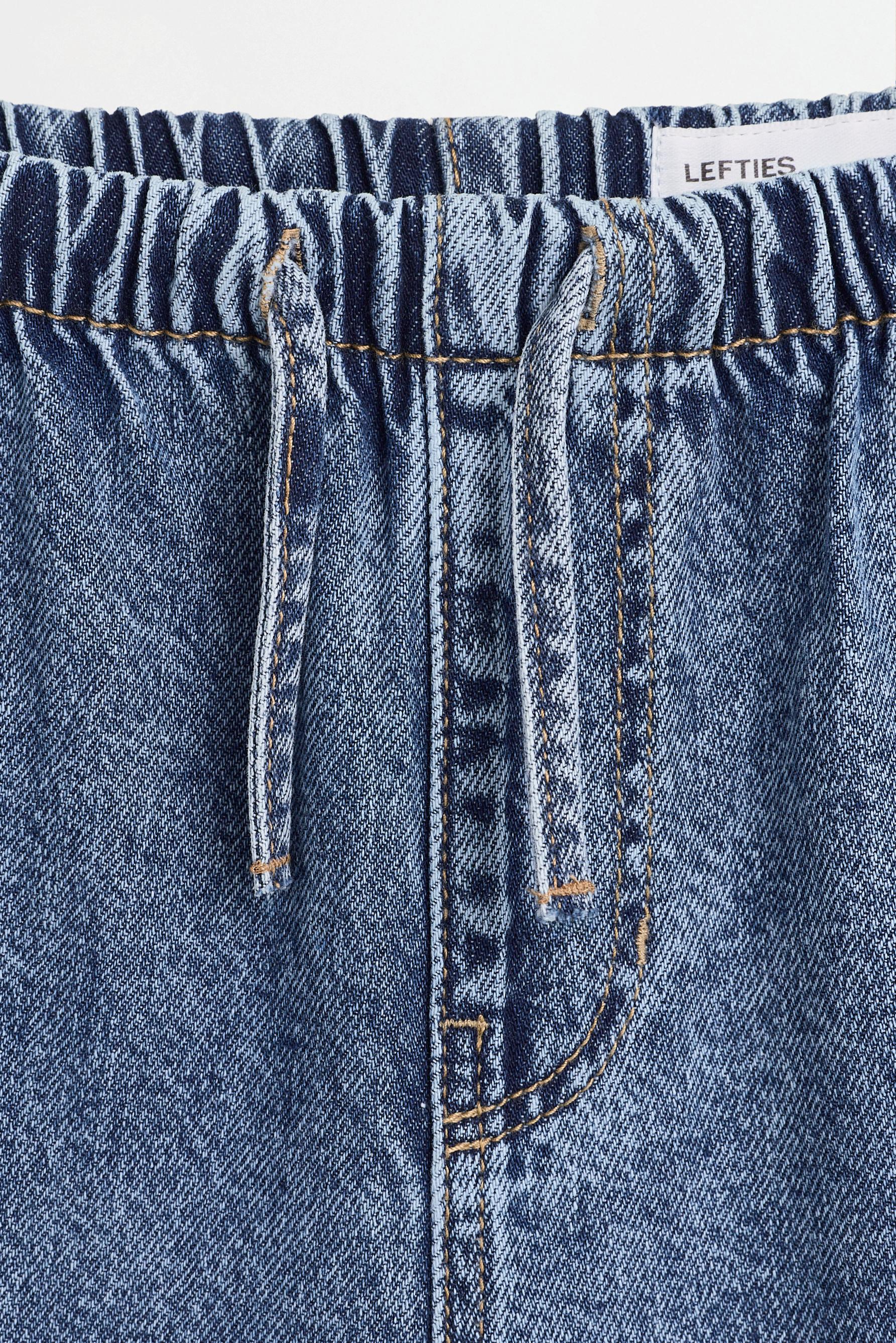 Wide-leg jogger jeans — PALE BLUE