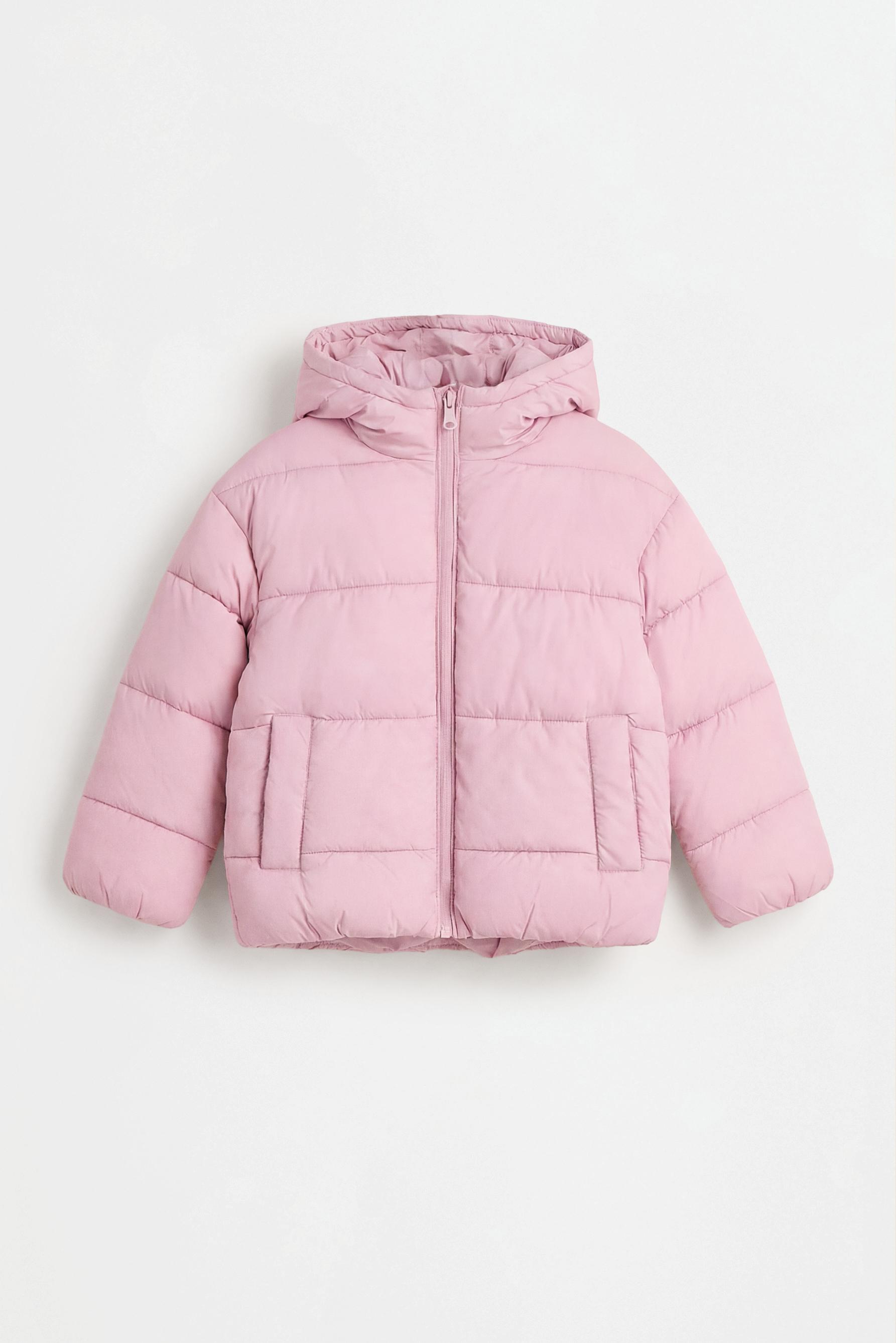 Hooded quilted jacket — PINK