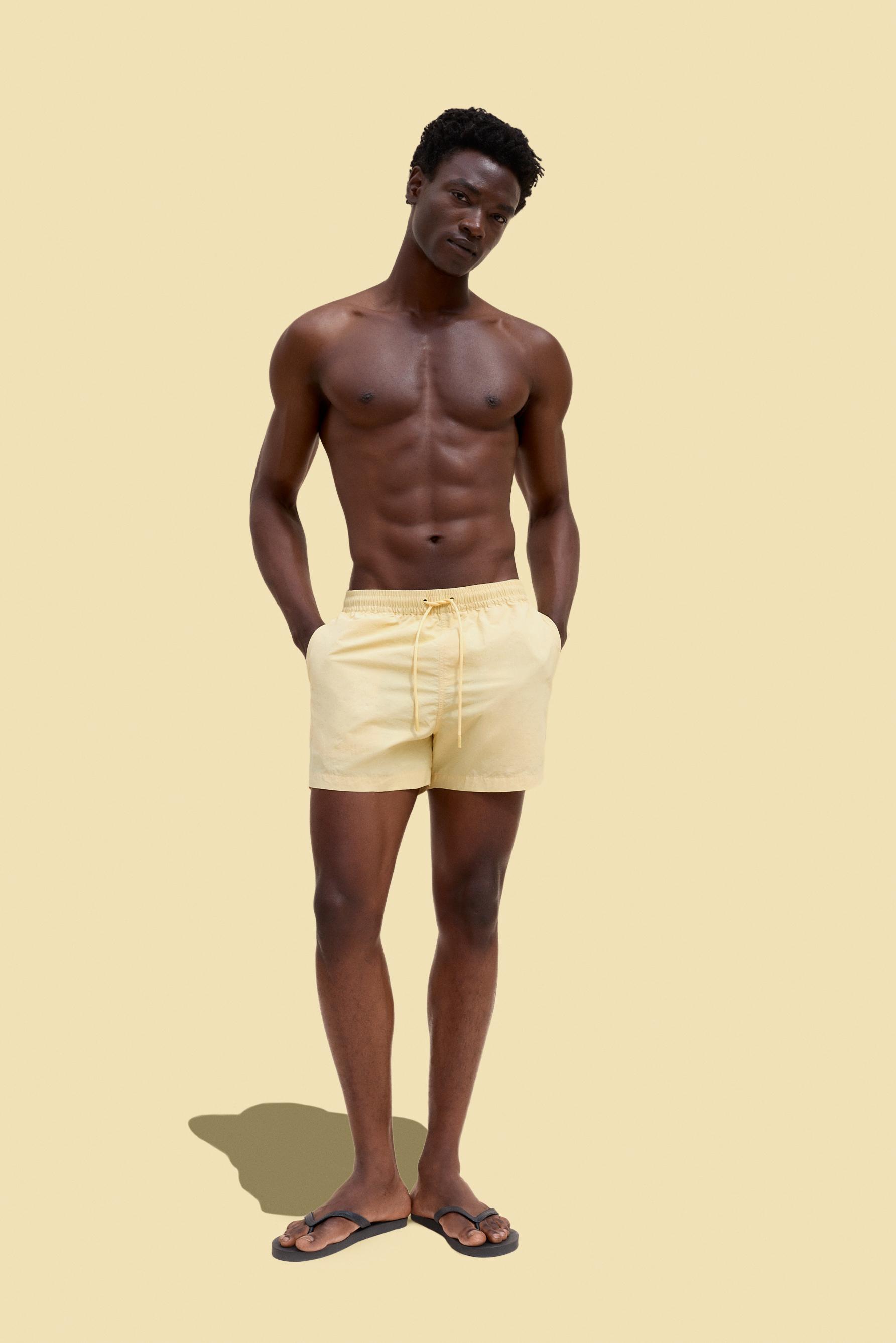 Coloro x Lefties straight swim trunks — PASTEL YELLOW