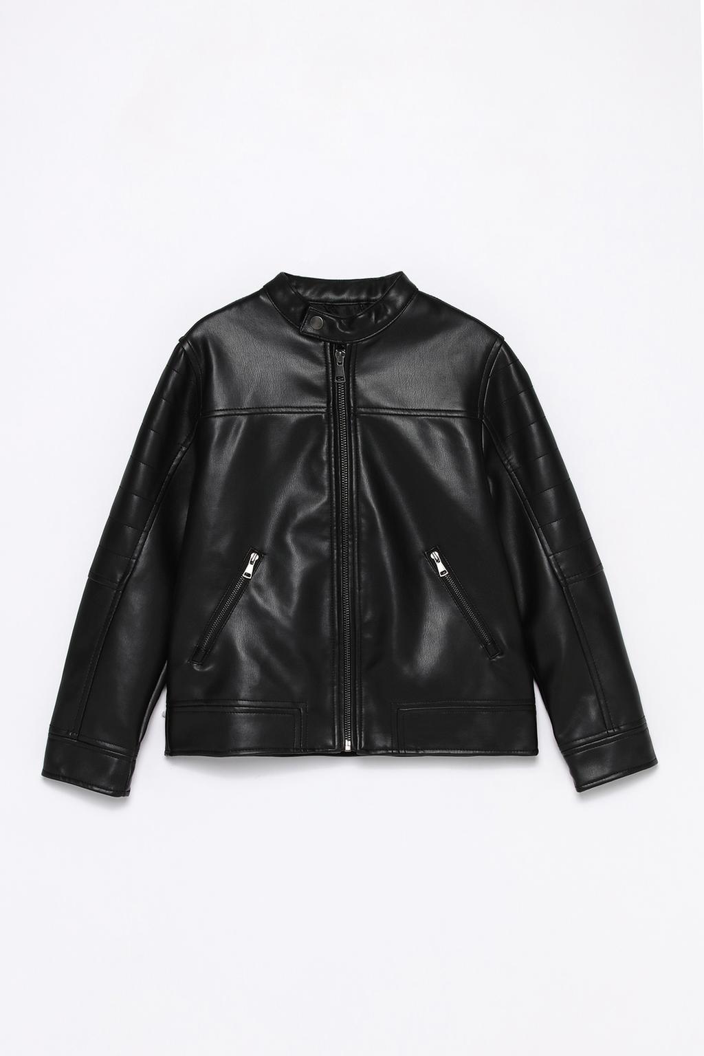 Faux leather jacket