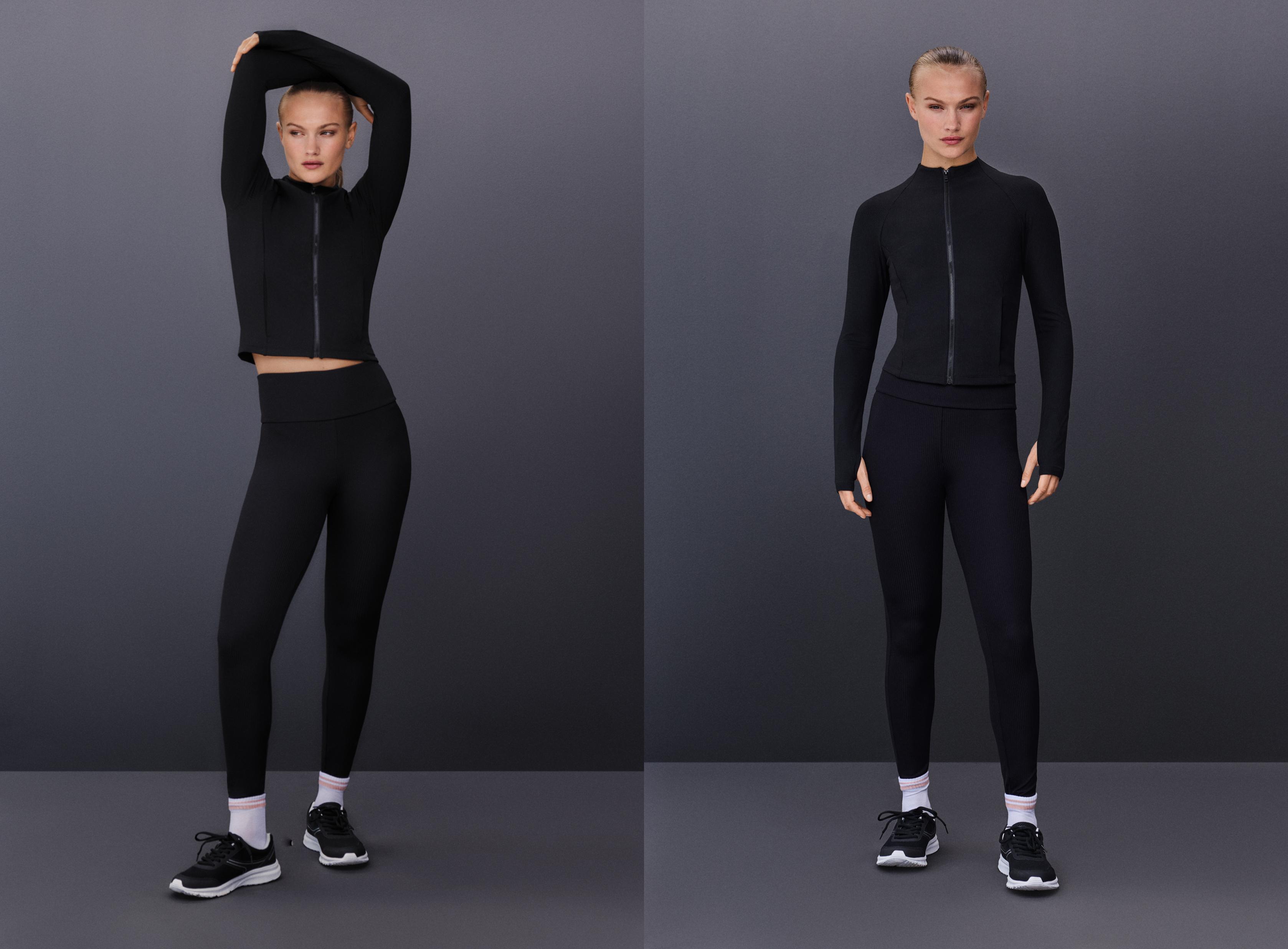 Basic sports leggings — BLACK