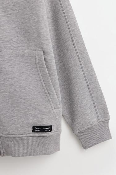 Zip-up hoodie — GREY MARL 3