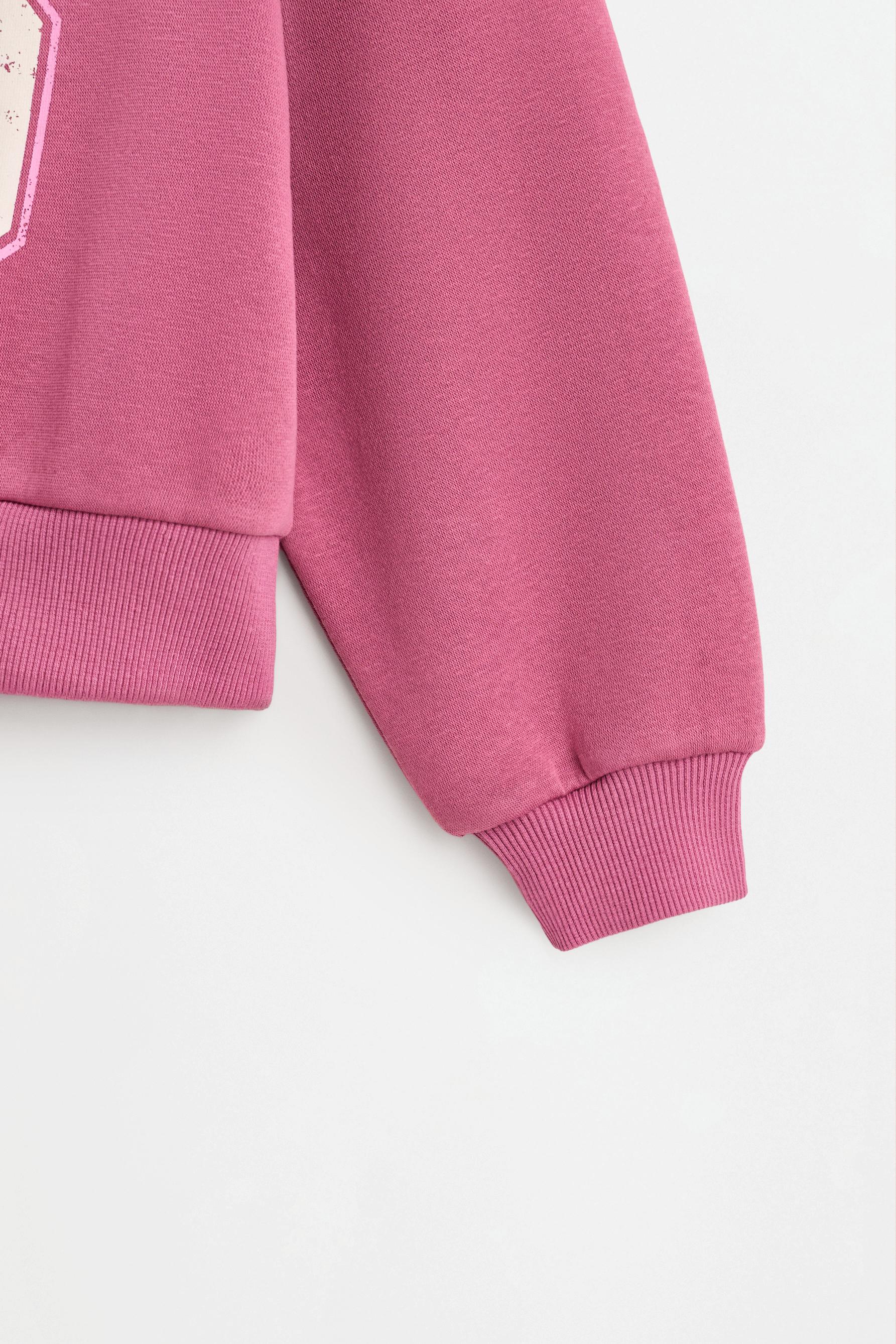 Printed sweatshirt — DARK PINK
