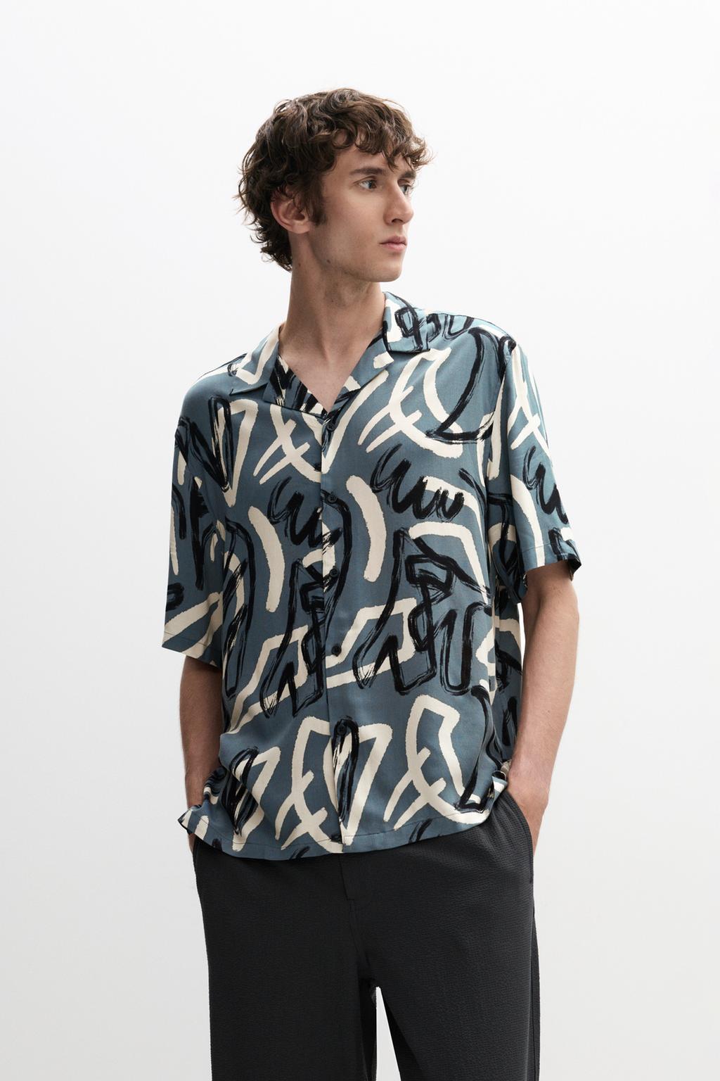 Printed resort shirt