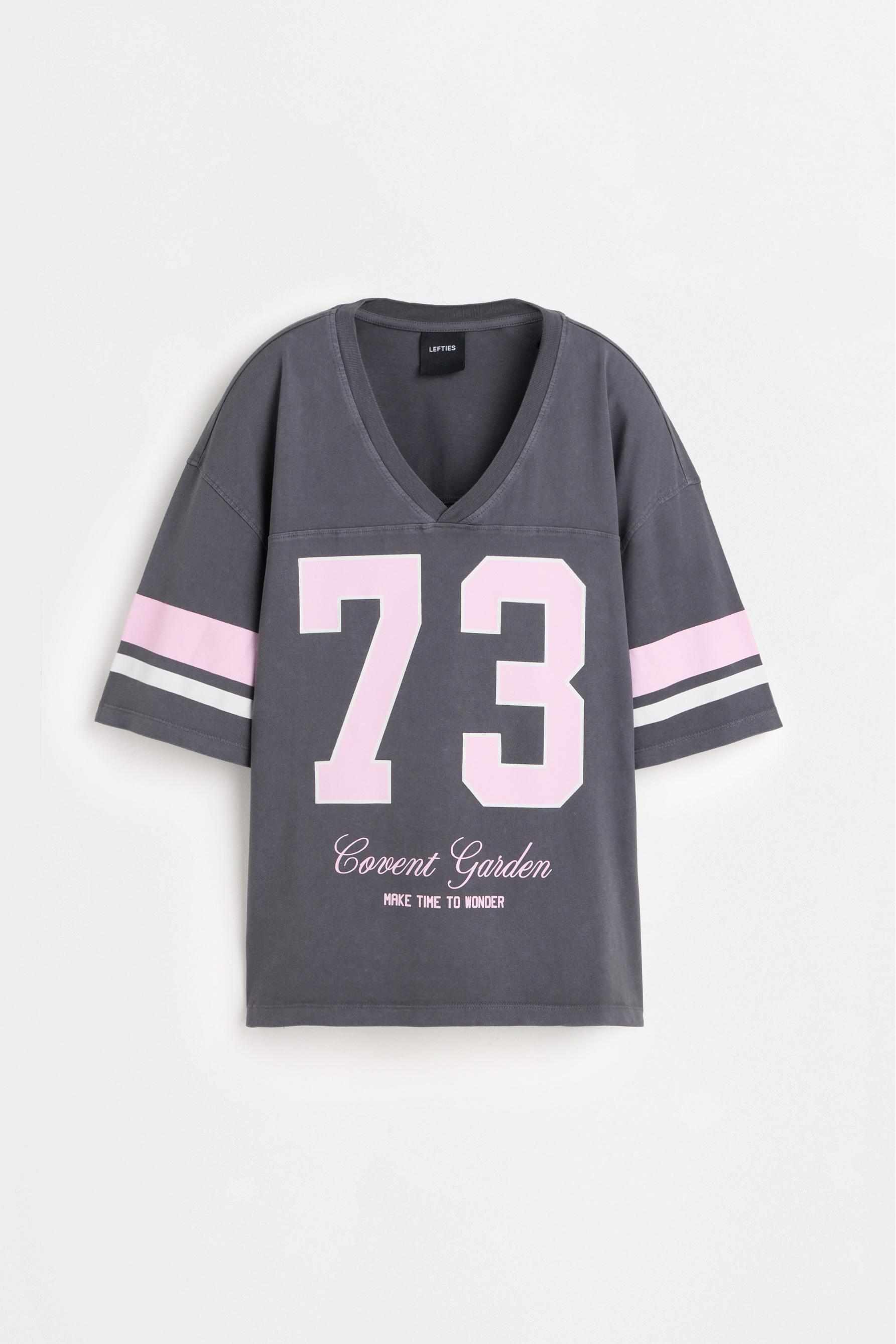 Camiseta oversize estampada