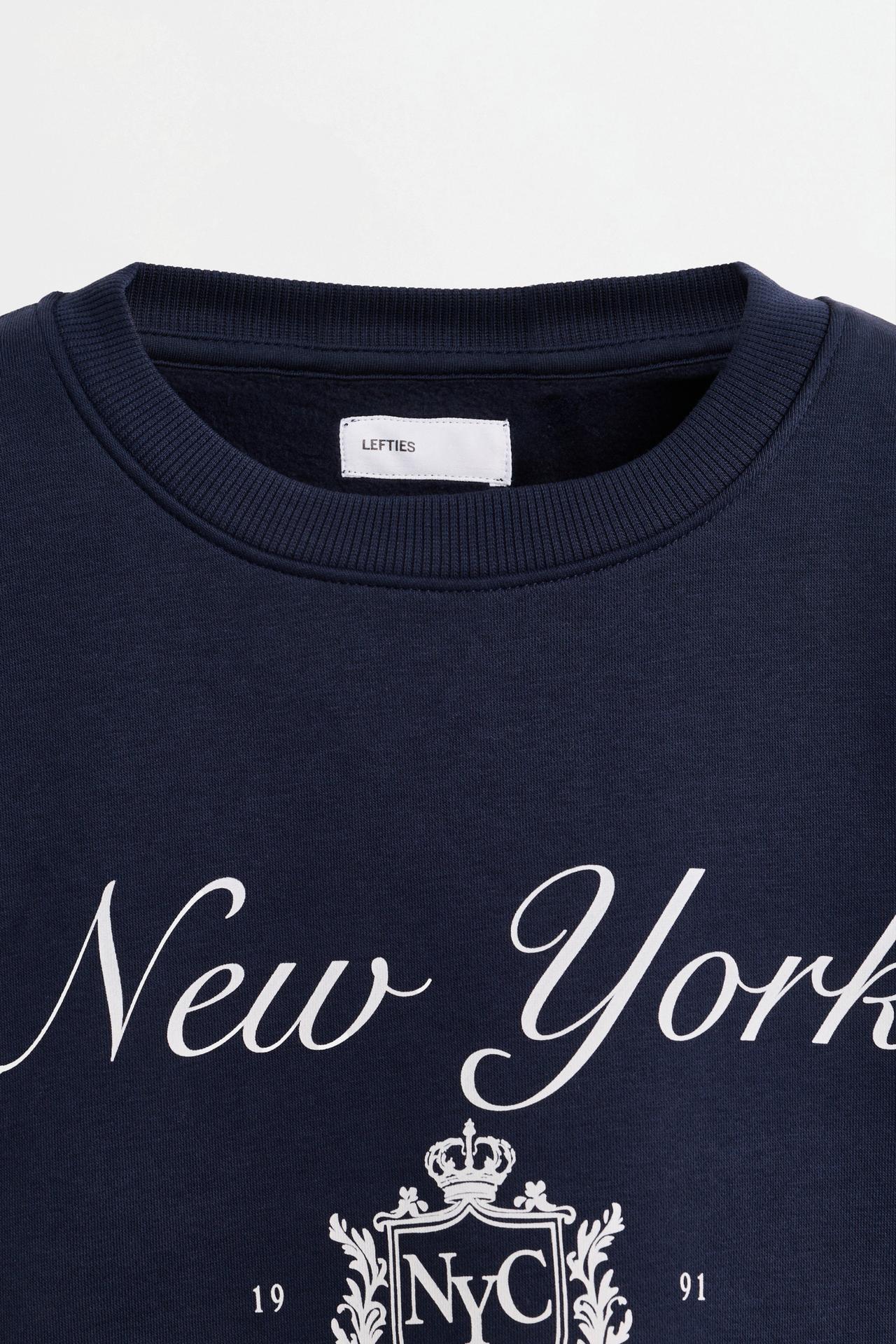 T-shirt-style sweatshirt — NAVY