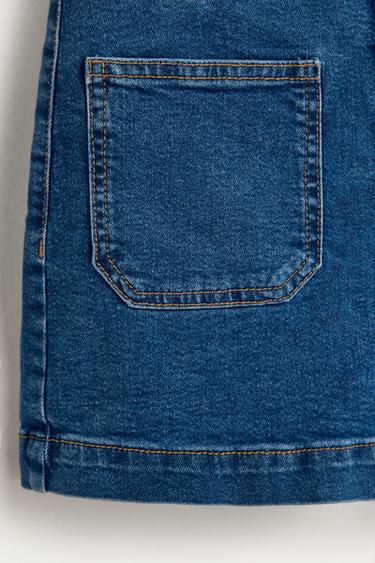 Bermuda shorts with belt — PALE INDIGO 8