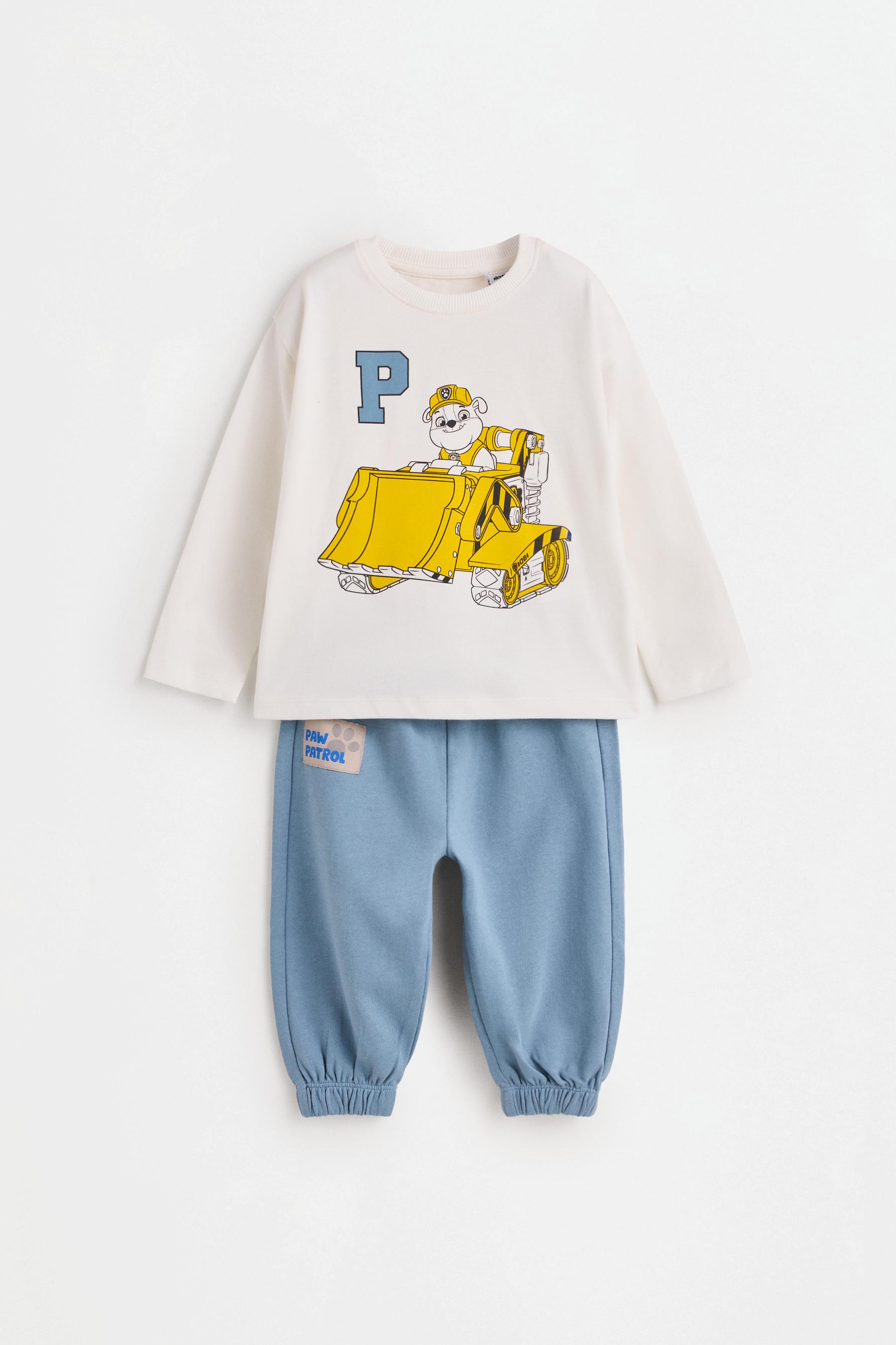 Paw Patrol ©Nickelodeon T-shirt and trousers co-ord — WHITE