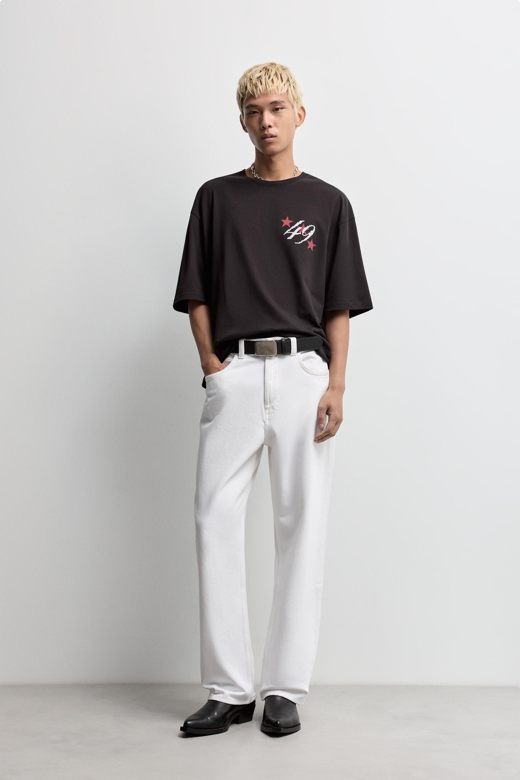 Printed T-shirt — BLACK