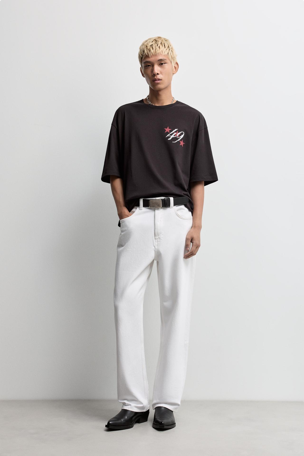 Printed T-shirt — BLACK