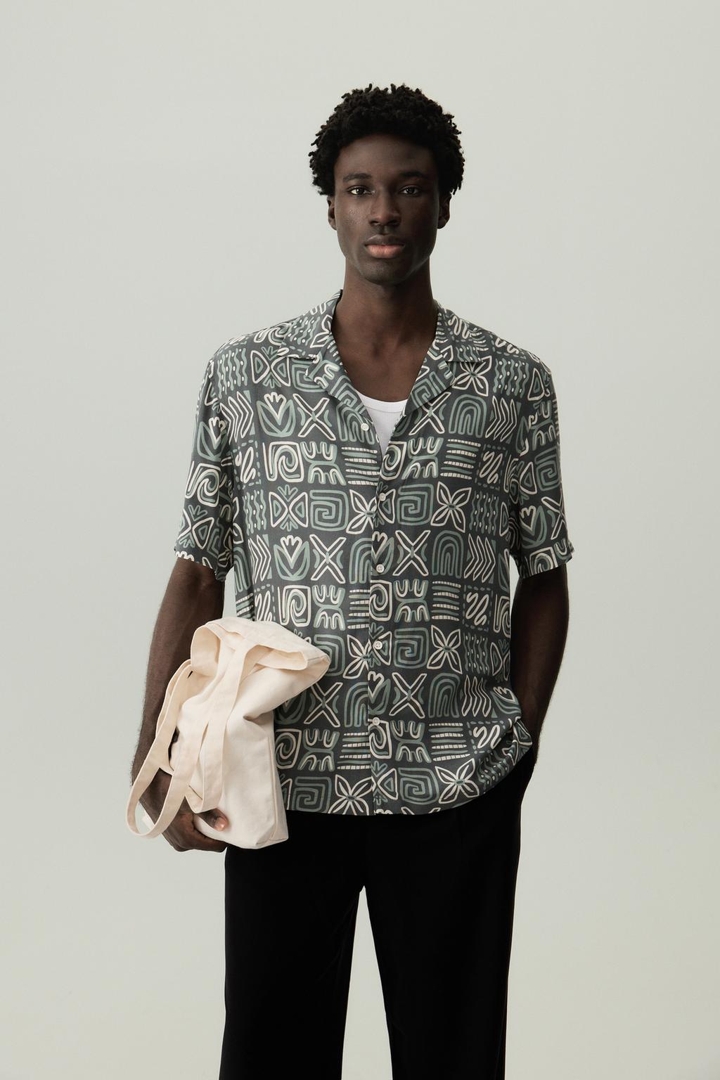 Printed resort shirt