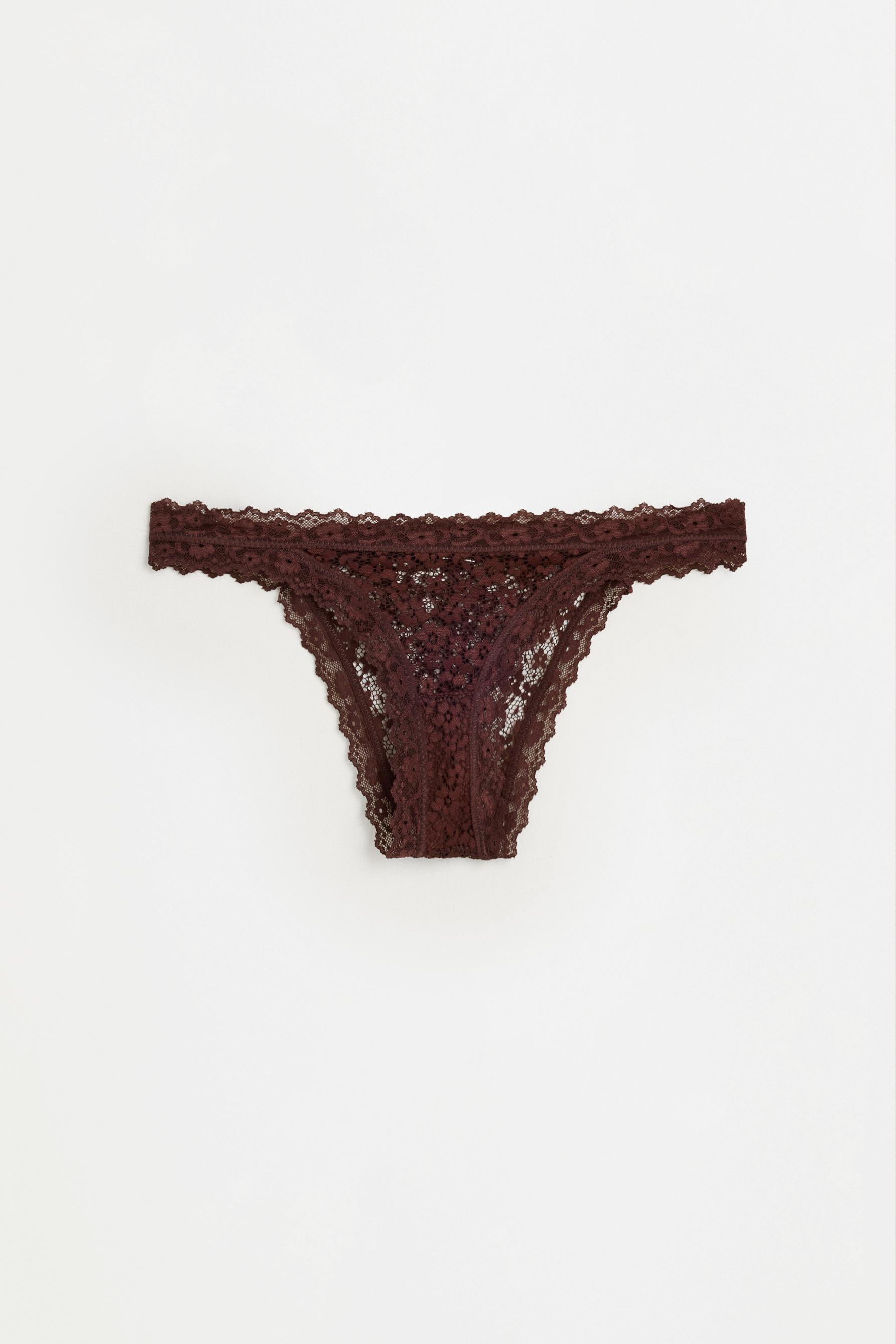 Classic Lace Briefs (2-Pack) — BURGUNDY