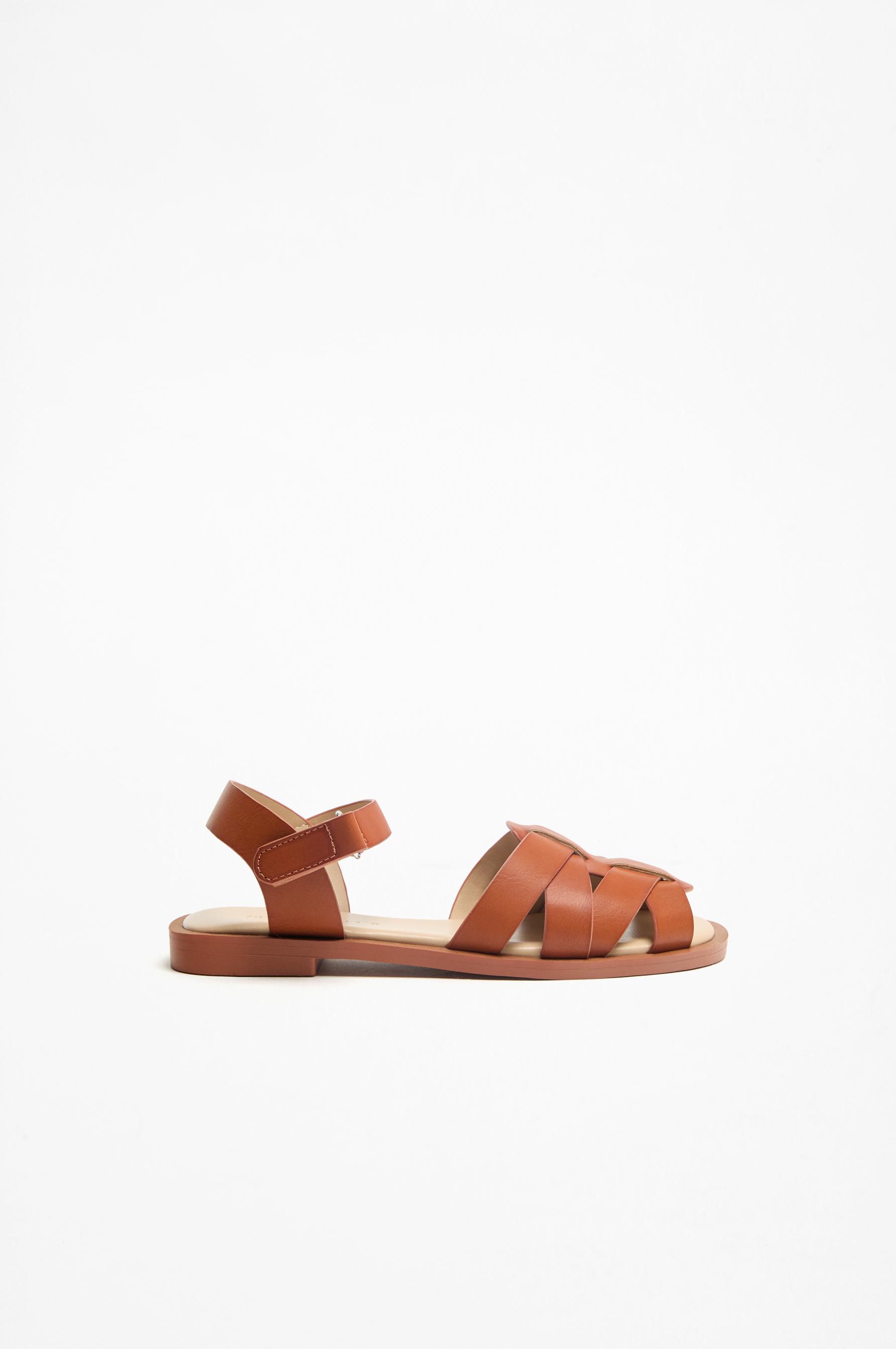 Open cage sandals — LEATHER