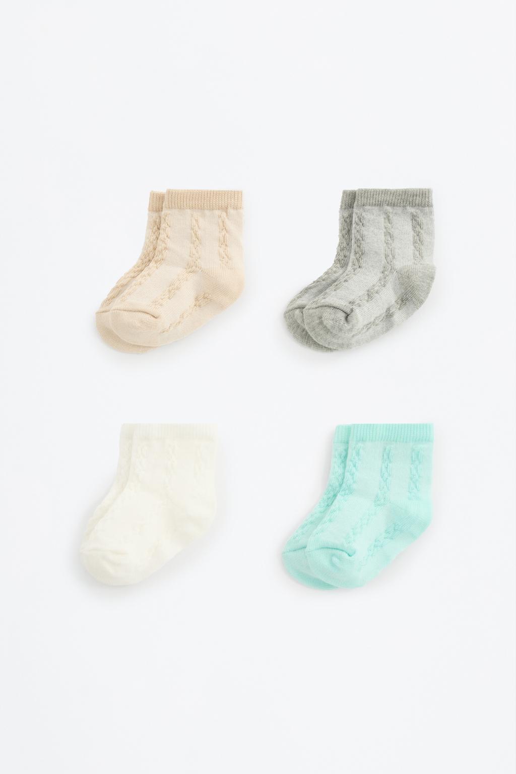 4-pack of high woven socks