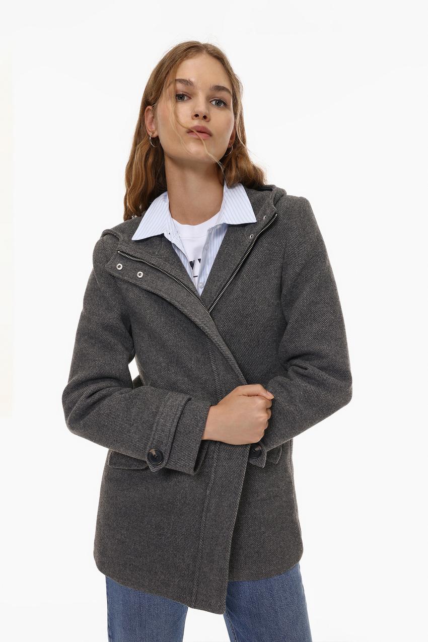 Abrigos Lefties Mujer Monos Mono Largo Textura Efecto Piel