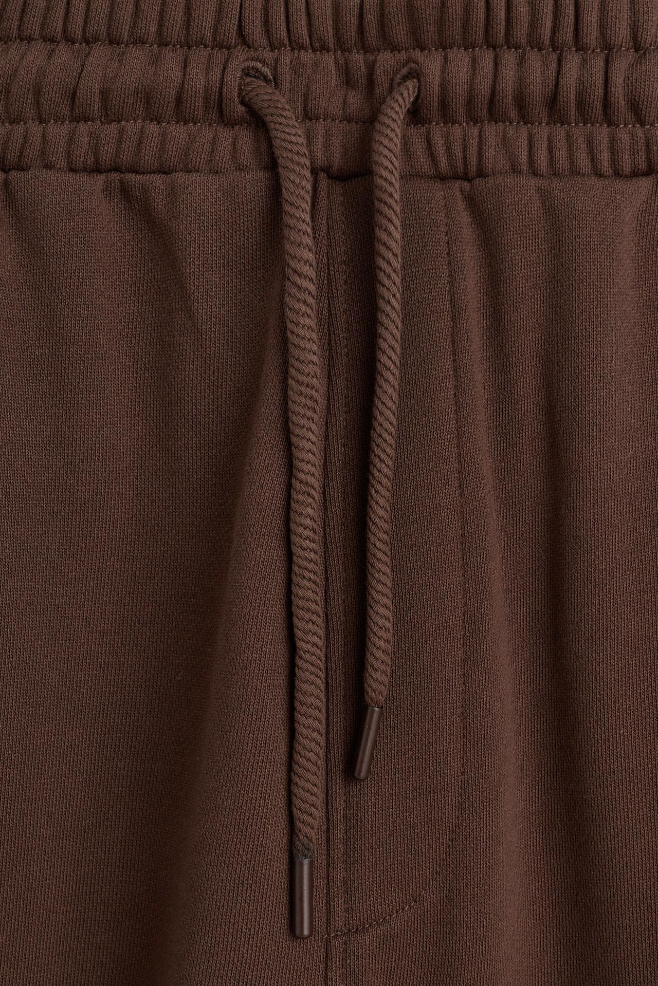 Barrel-fit tracksuit trousers — CHOCOLATE