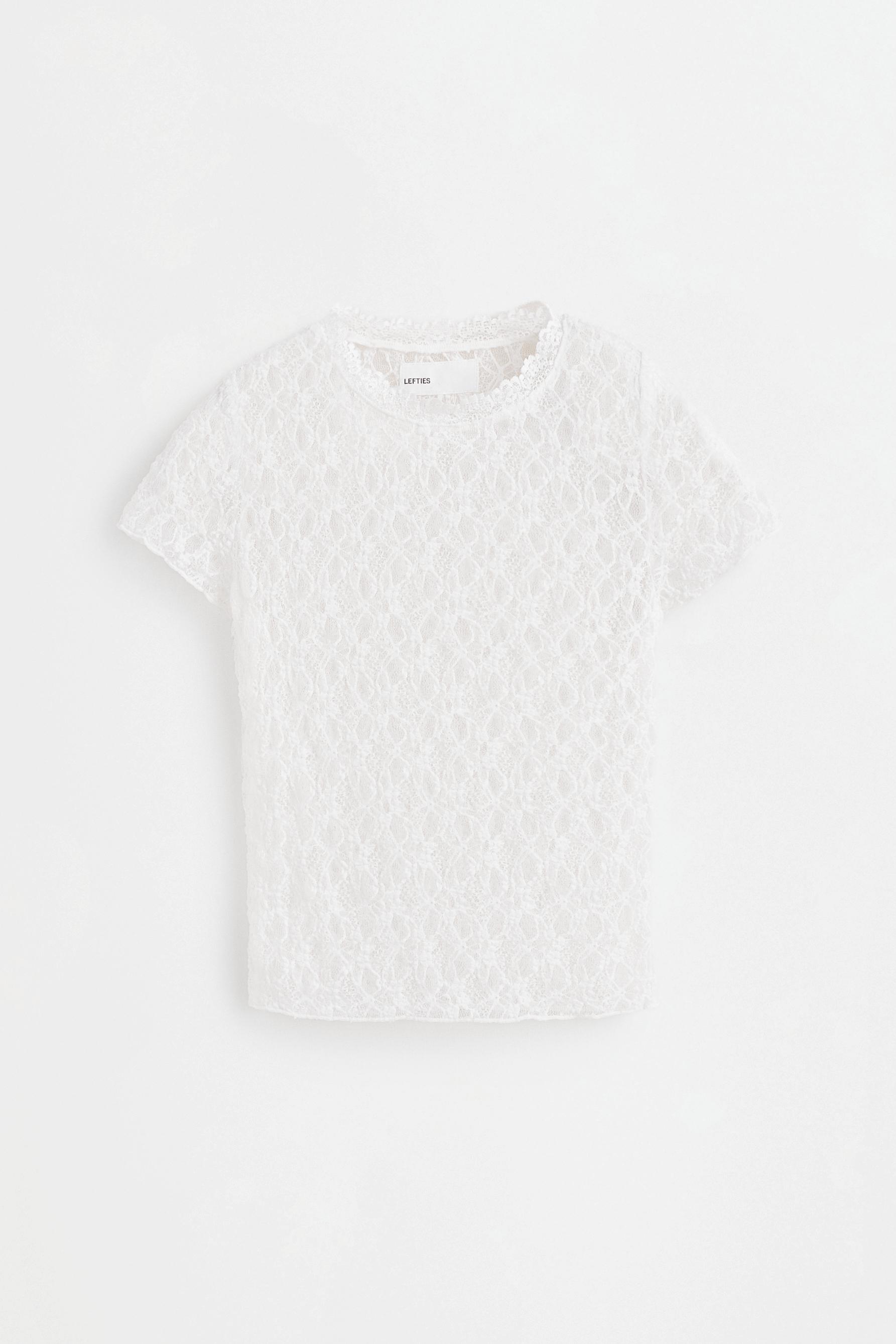 Lace T-shirt — OFF WHITE
