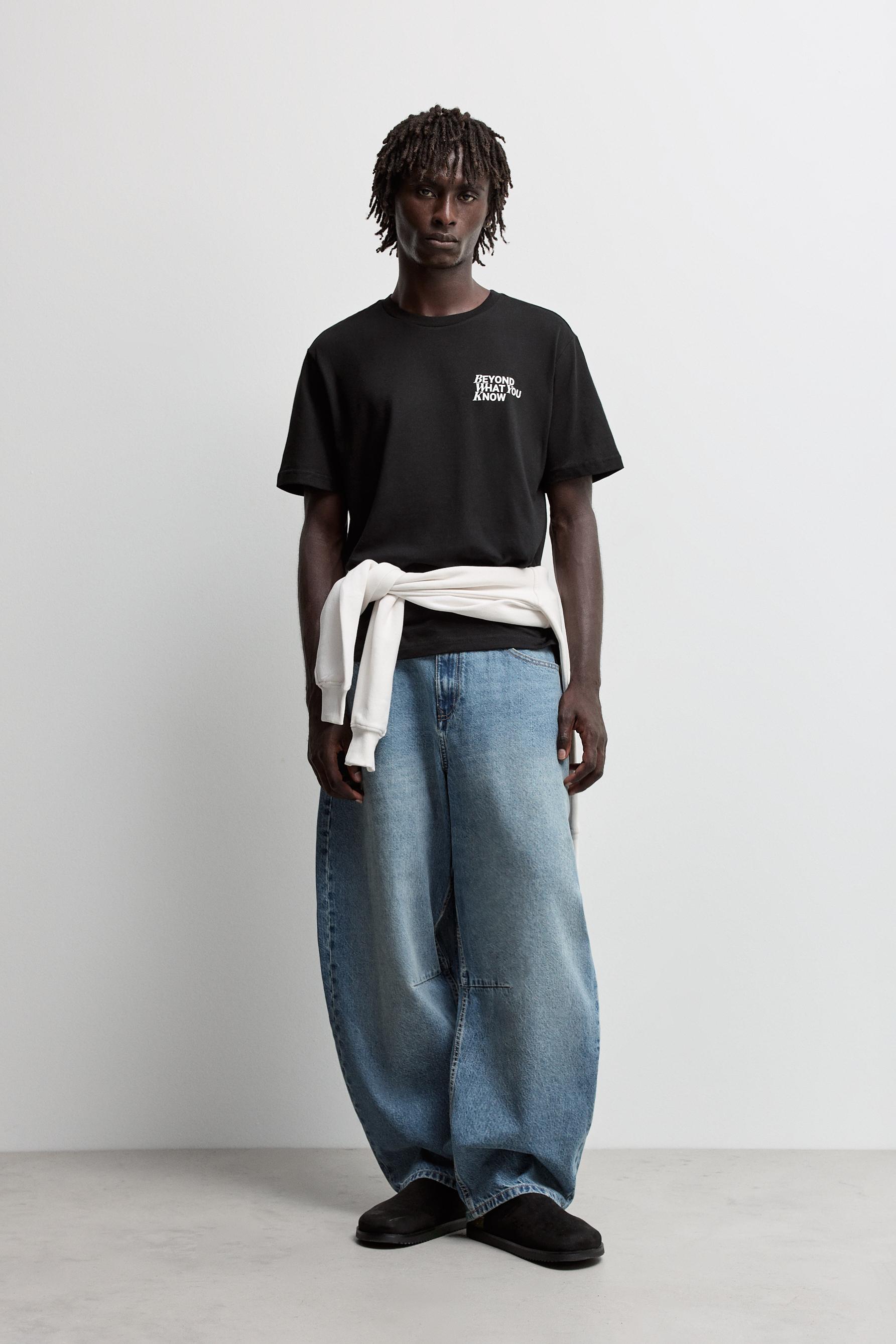 Printed T-shirt — BLACK