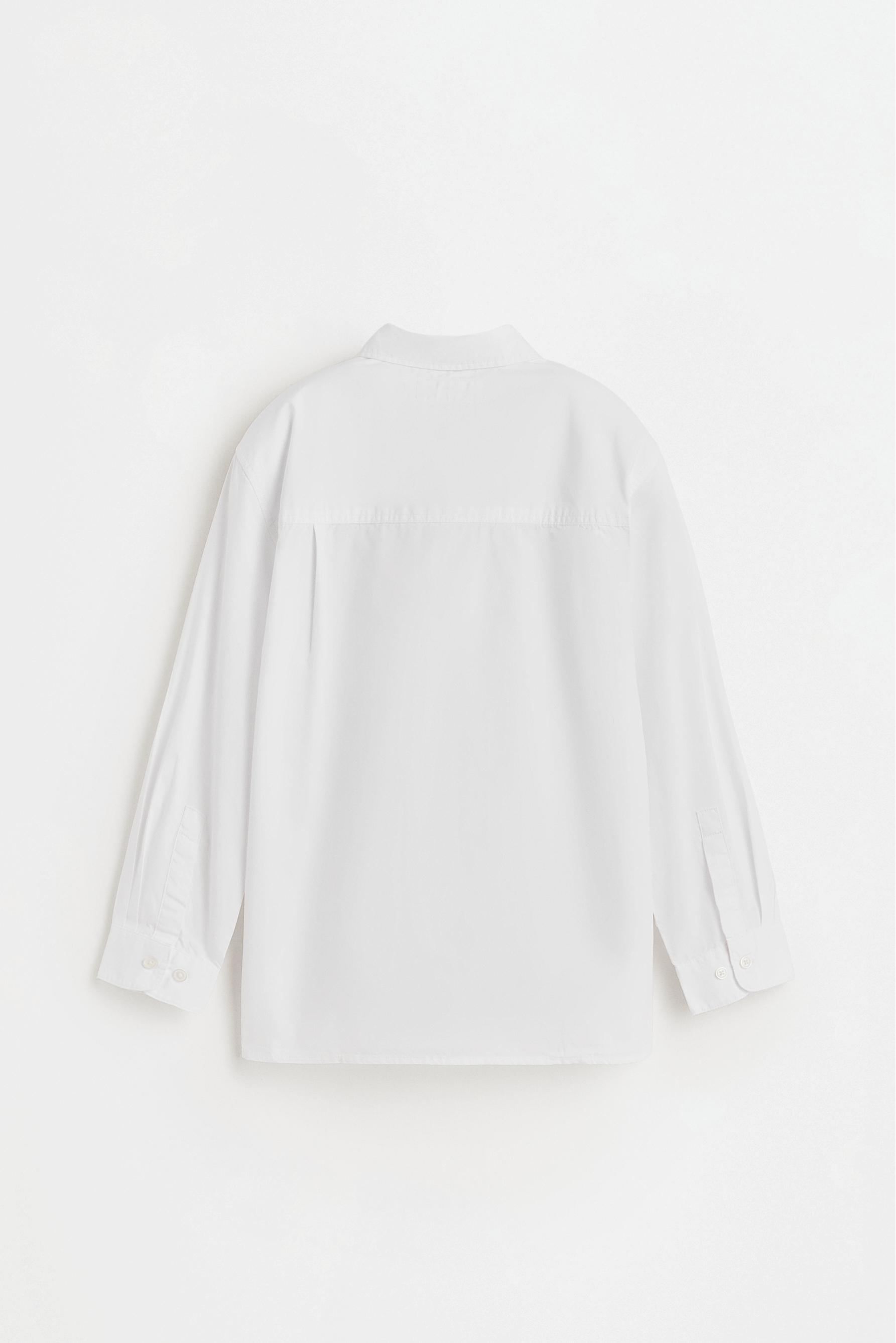 Poplin shirt — WHITE