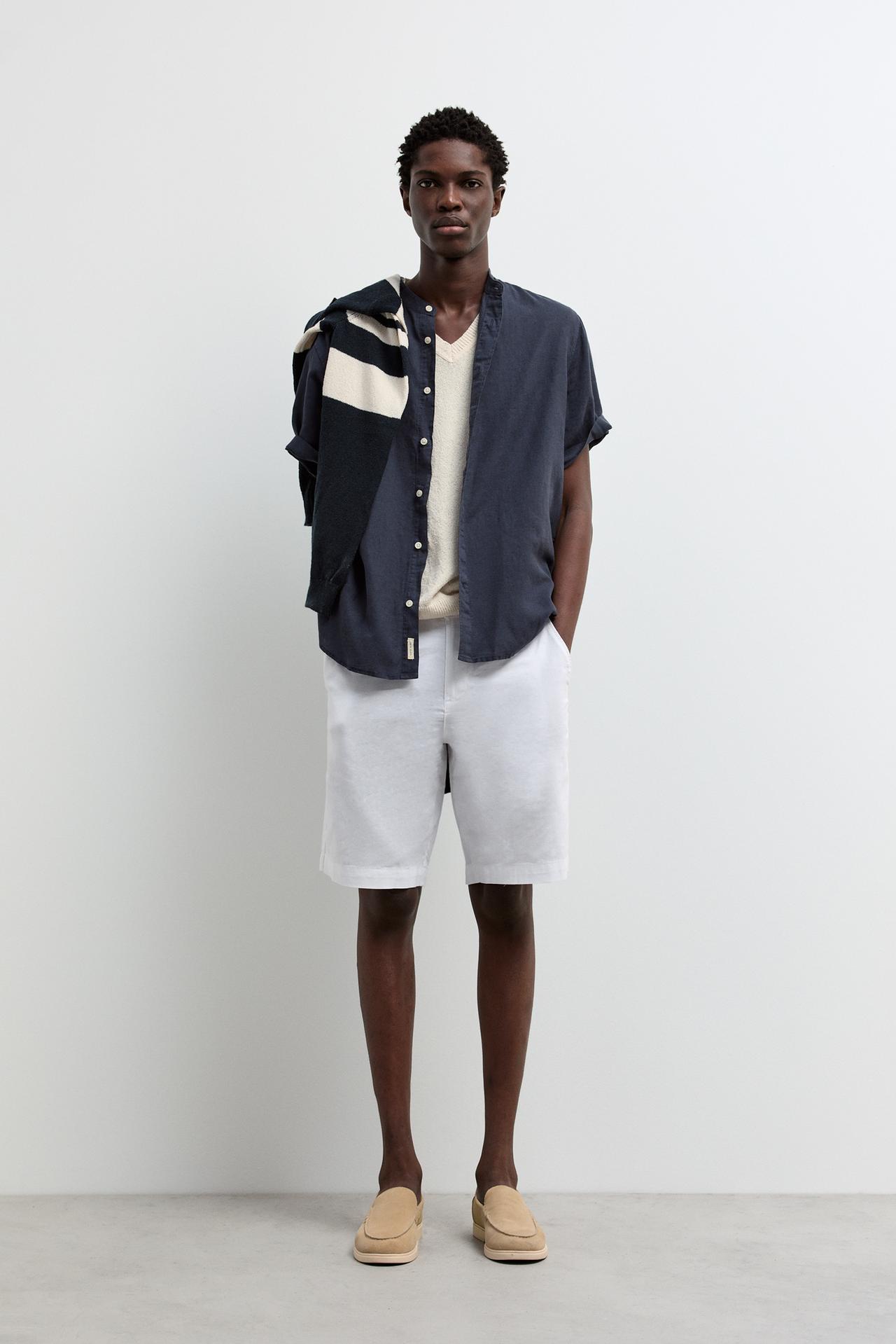 Casual leather loafers — BEIGE