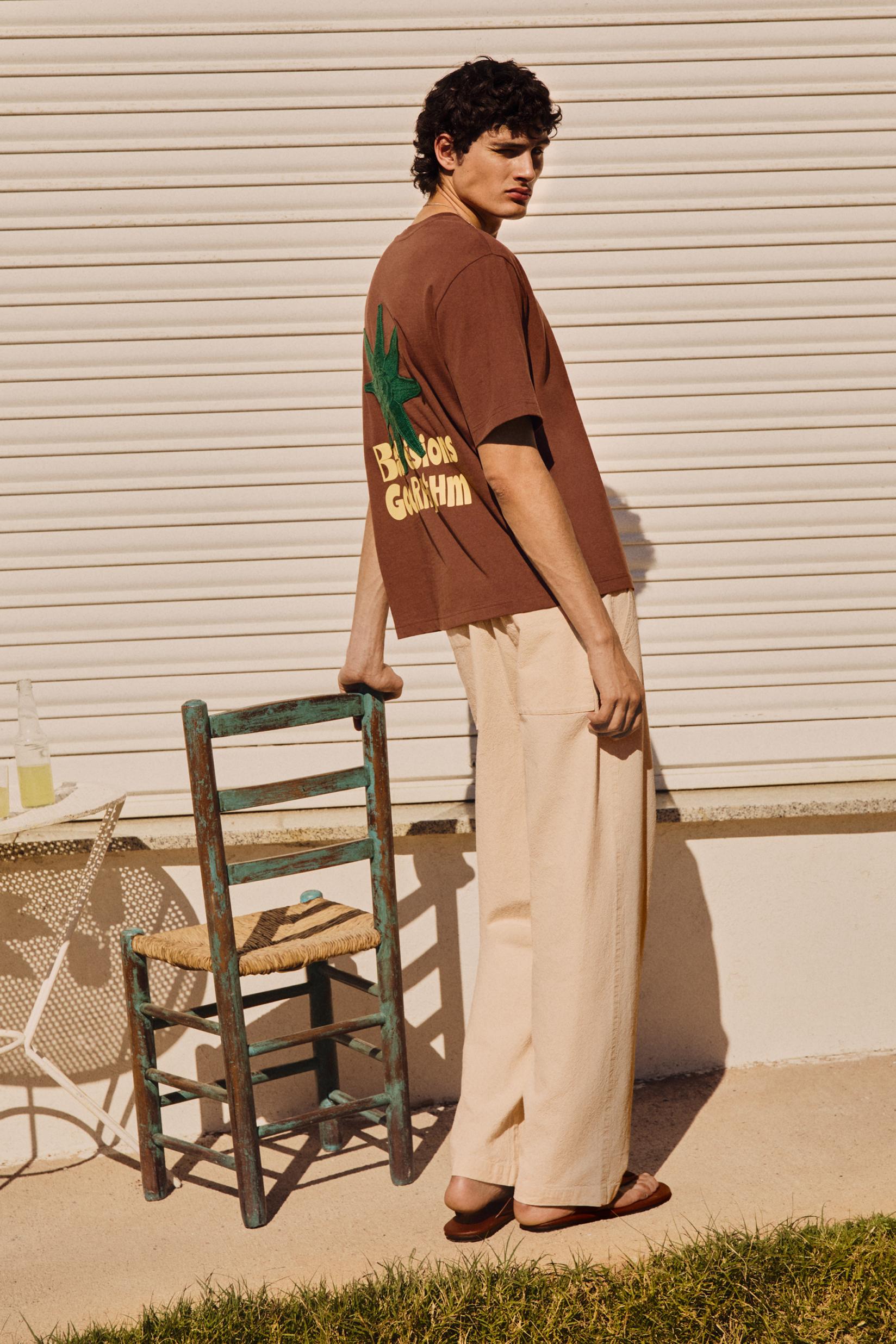 Linen-cotton jogger trousers — OFF WHITE