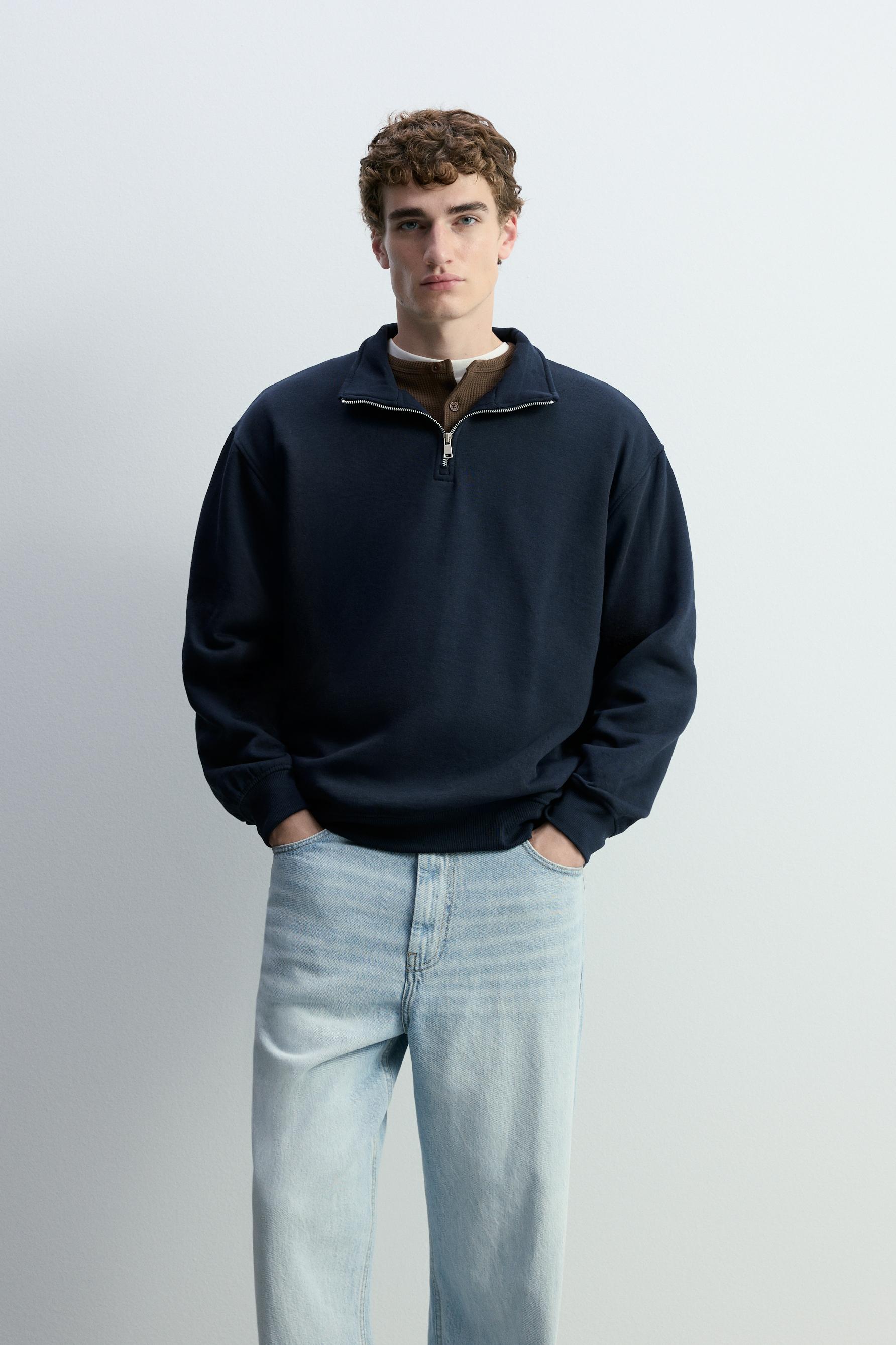 Sudadera cuello cremallera