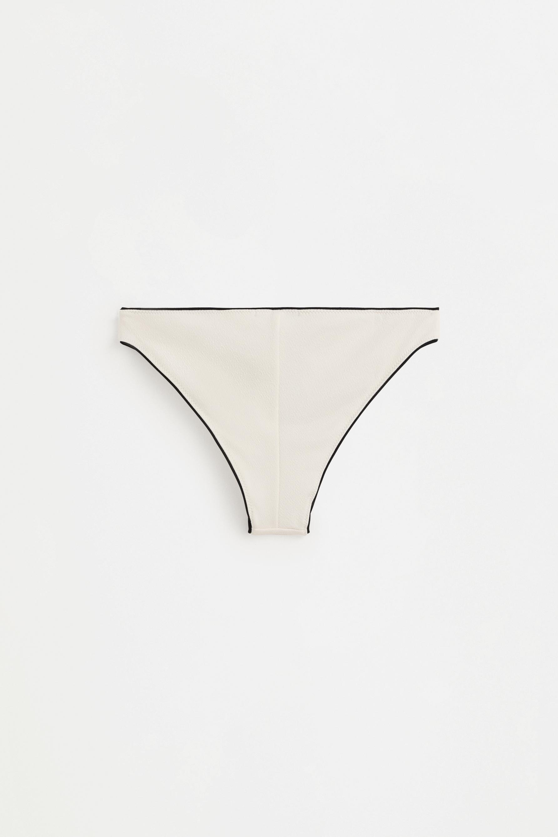 Bikini bottom with trims — ECRU