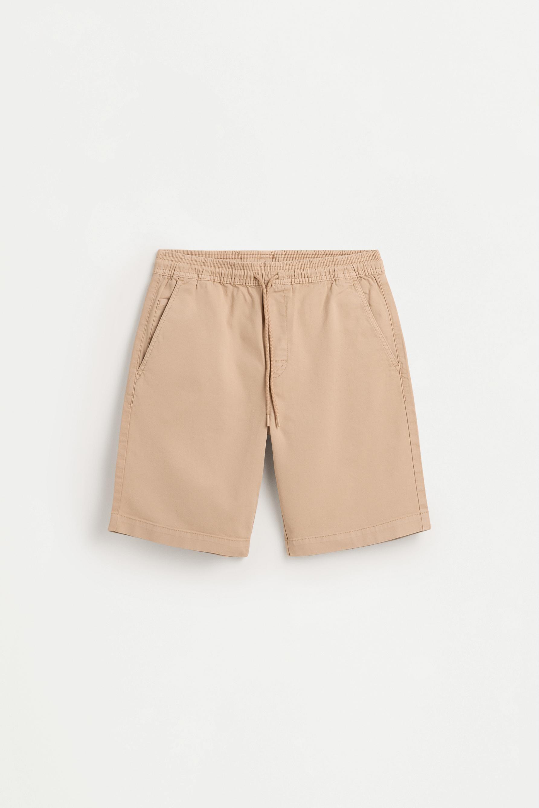 Jogger Bermuda shorts — BEIGE