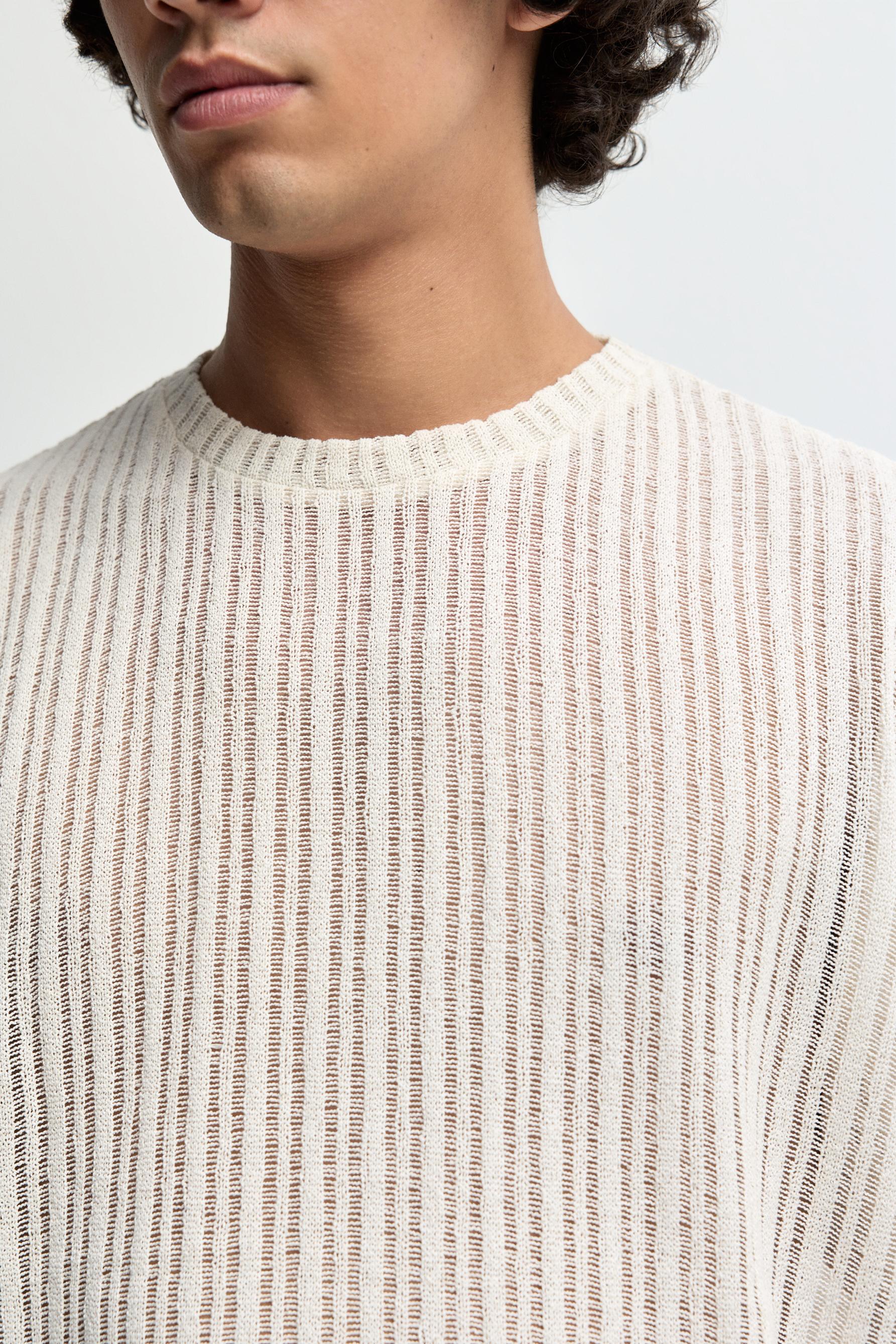 Openwork T-shirt — BUTTER