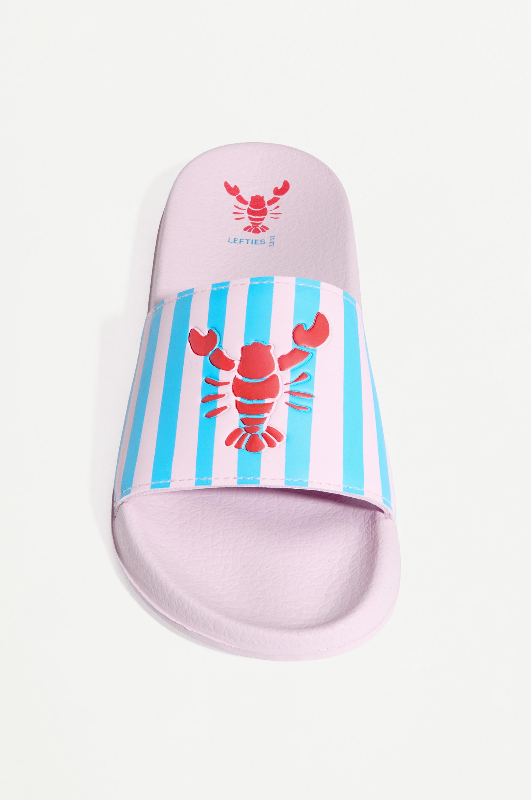 LOBSTER SLIDE SANDAL — Blue