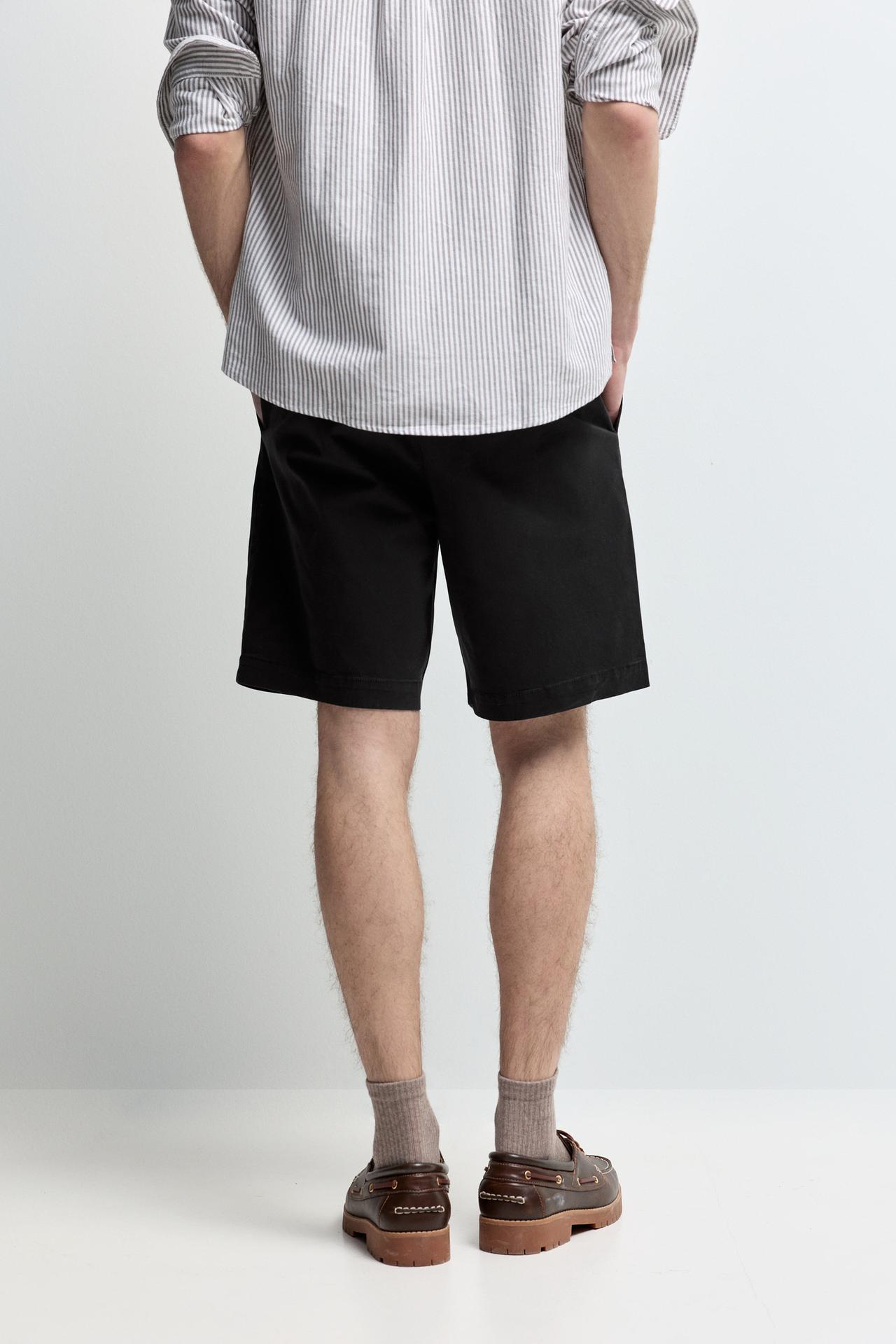 Jogger Bermuda shorts — BLACK