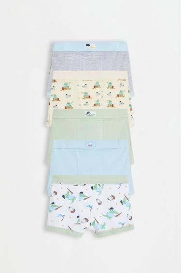 Pirate boxer briefs (5-pack) — PALE GREEN 1