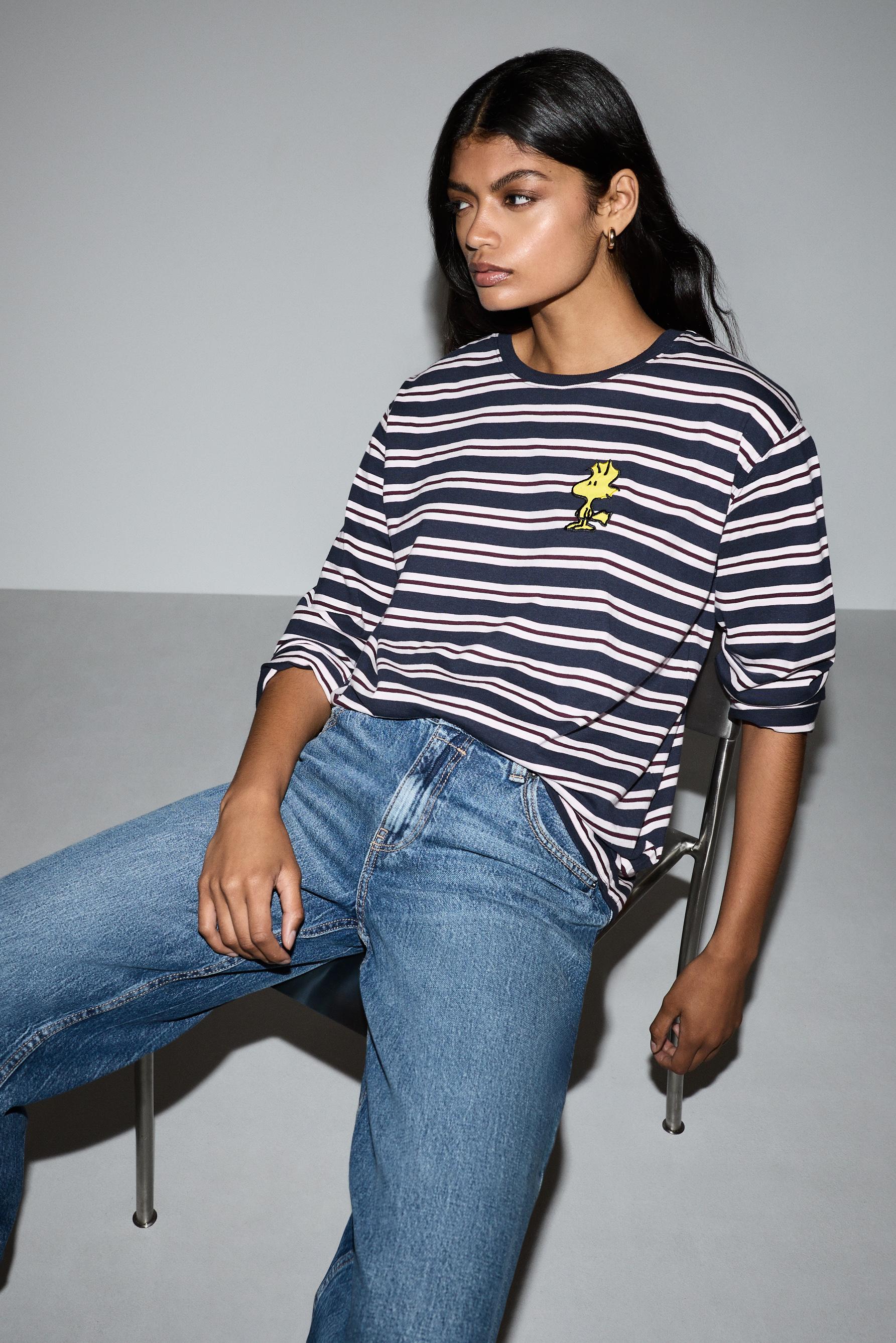 Snoopy Peanuts™ striped T-shirt — STRIPED
