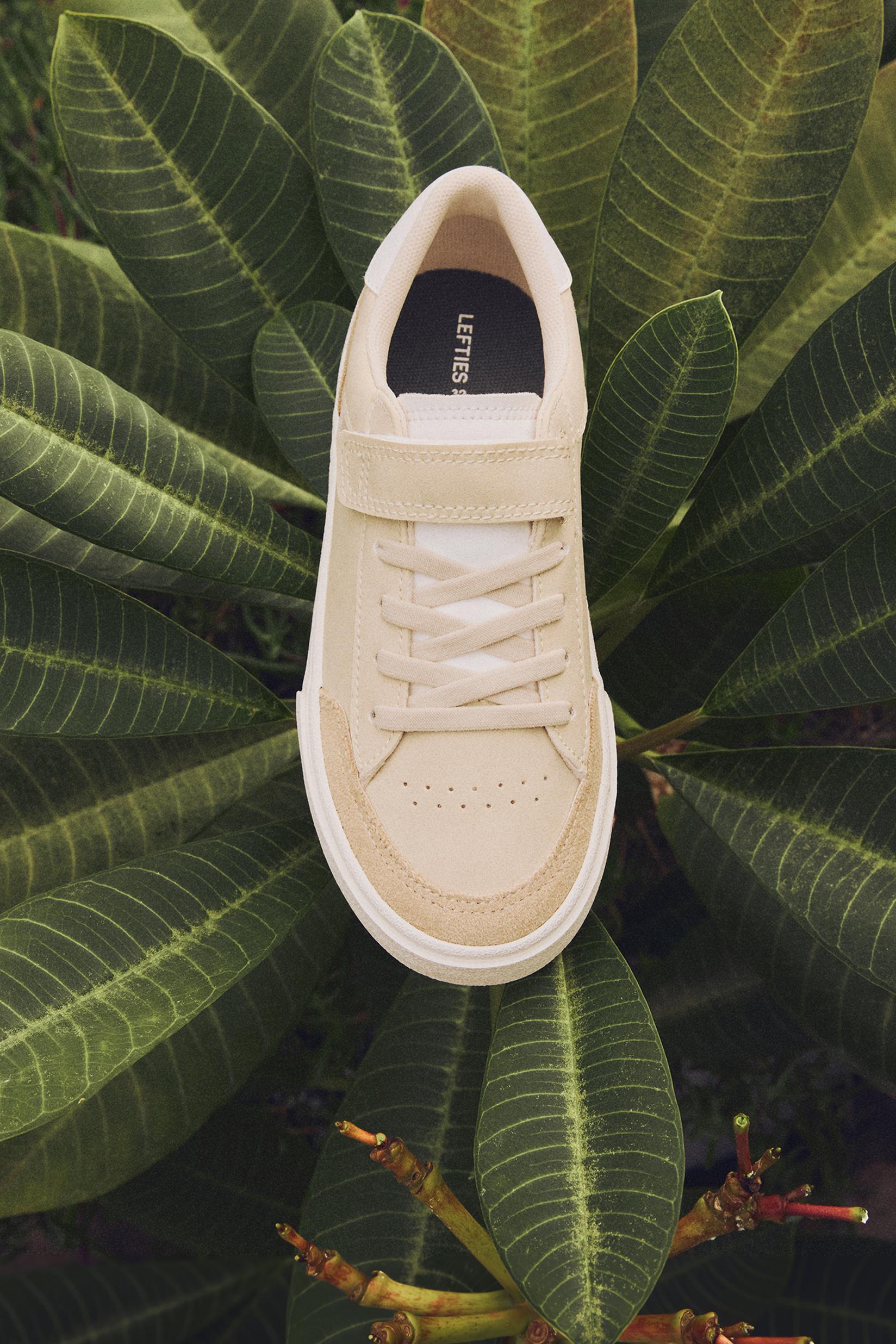 FLAG COMBINATION SNEAKER — BROWN
