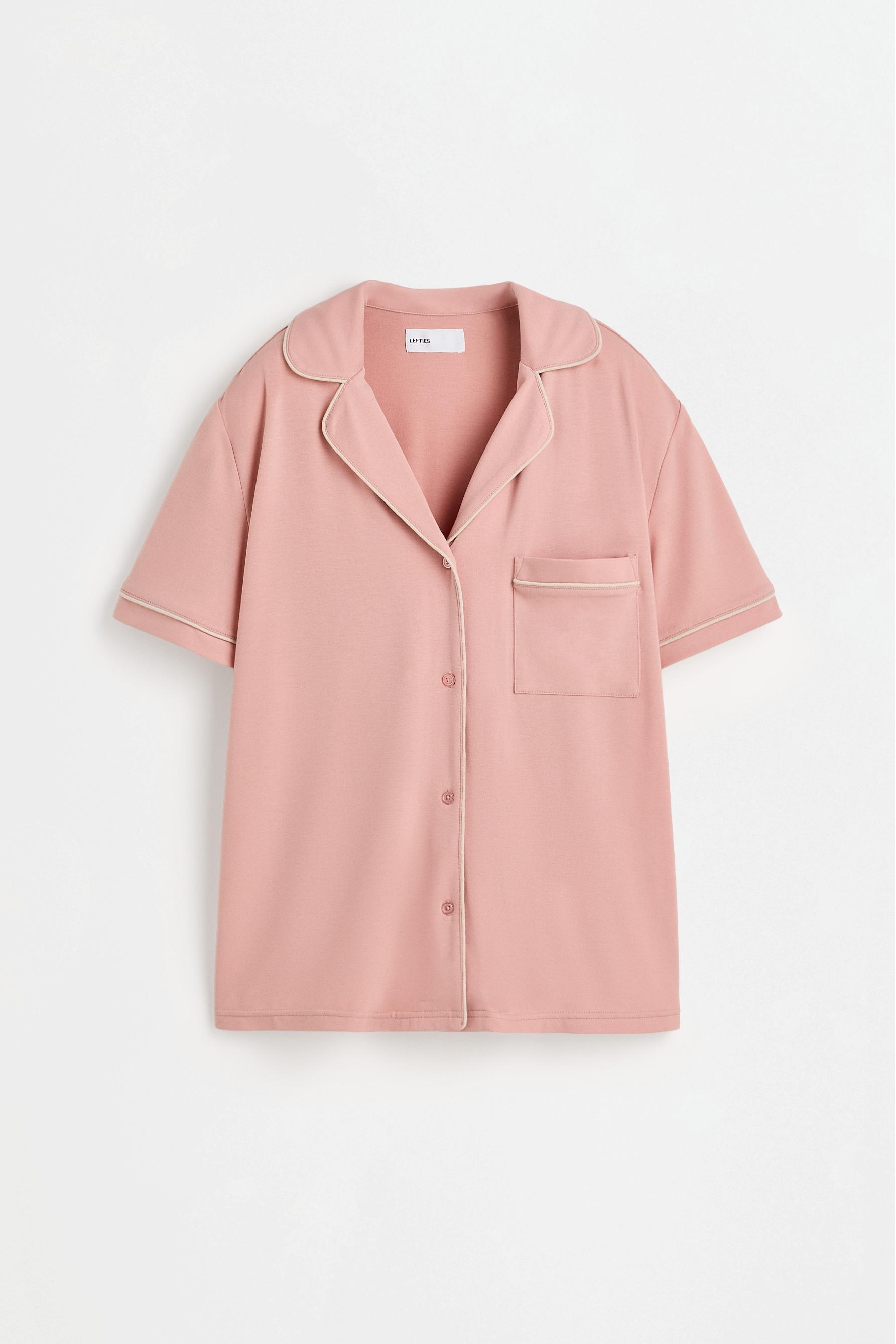 Short shirt-style pyjamas — PASTEL PINK