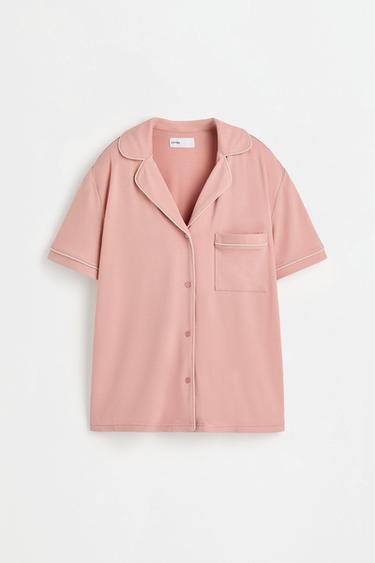 Short shirt-style pyjamas — PASTEL PINK 7
