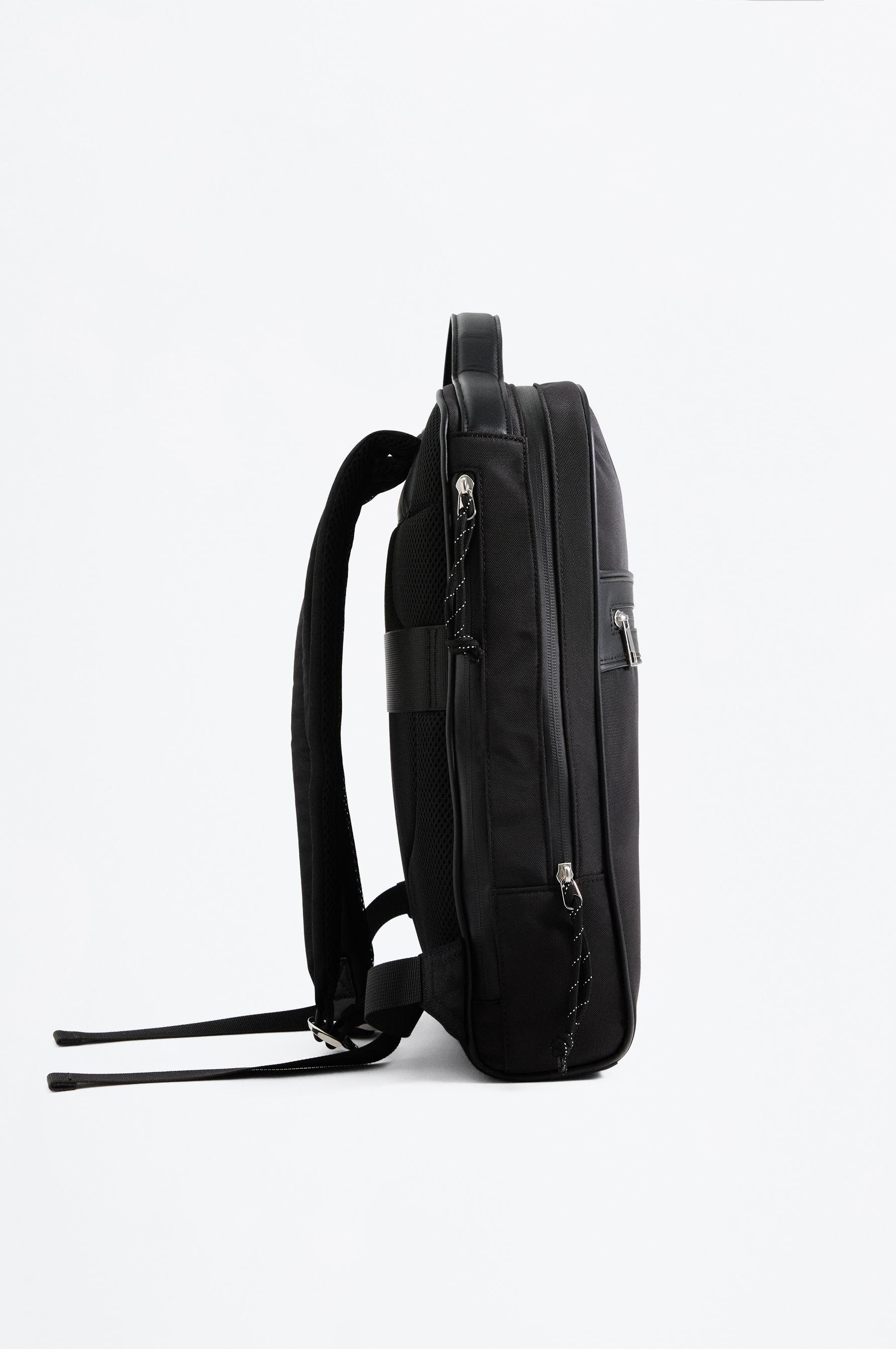 Nylon backpack — BLACK (alternate view)