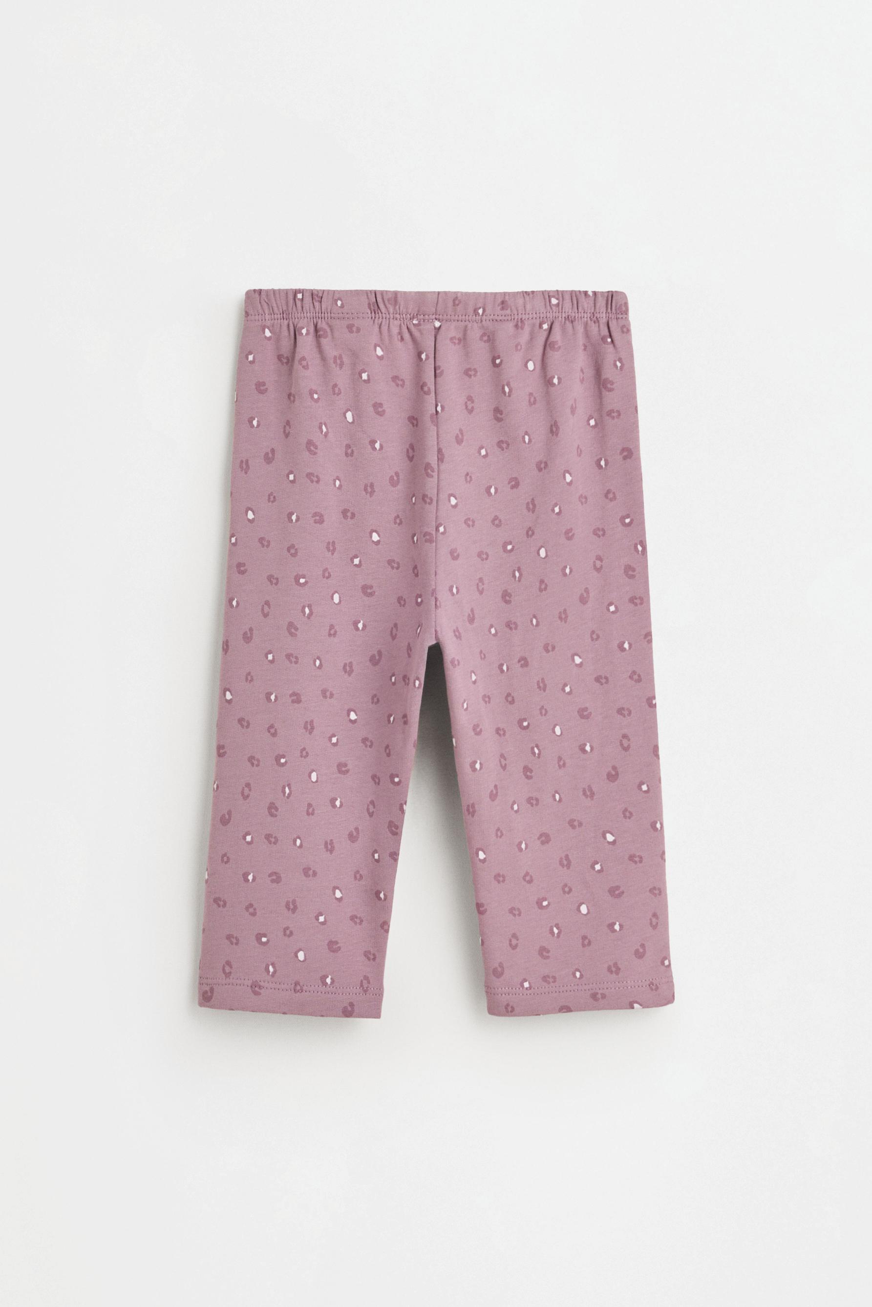 Printed plush sweatshirt and trousers set — MAUVE