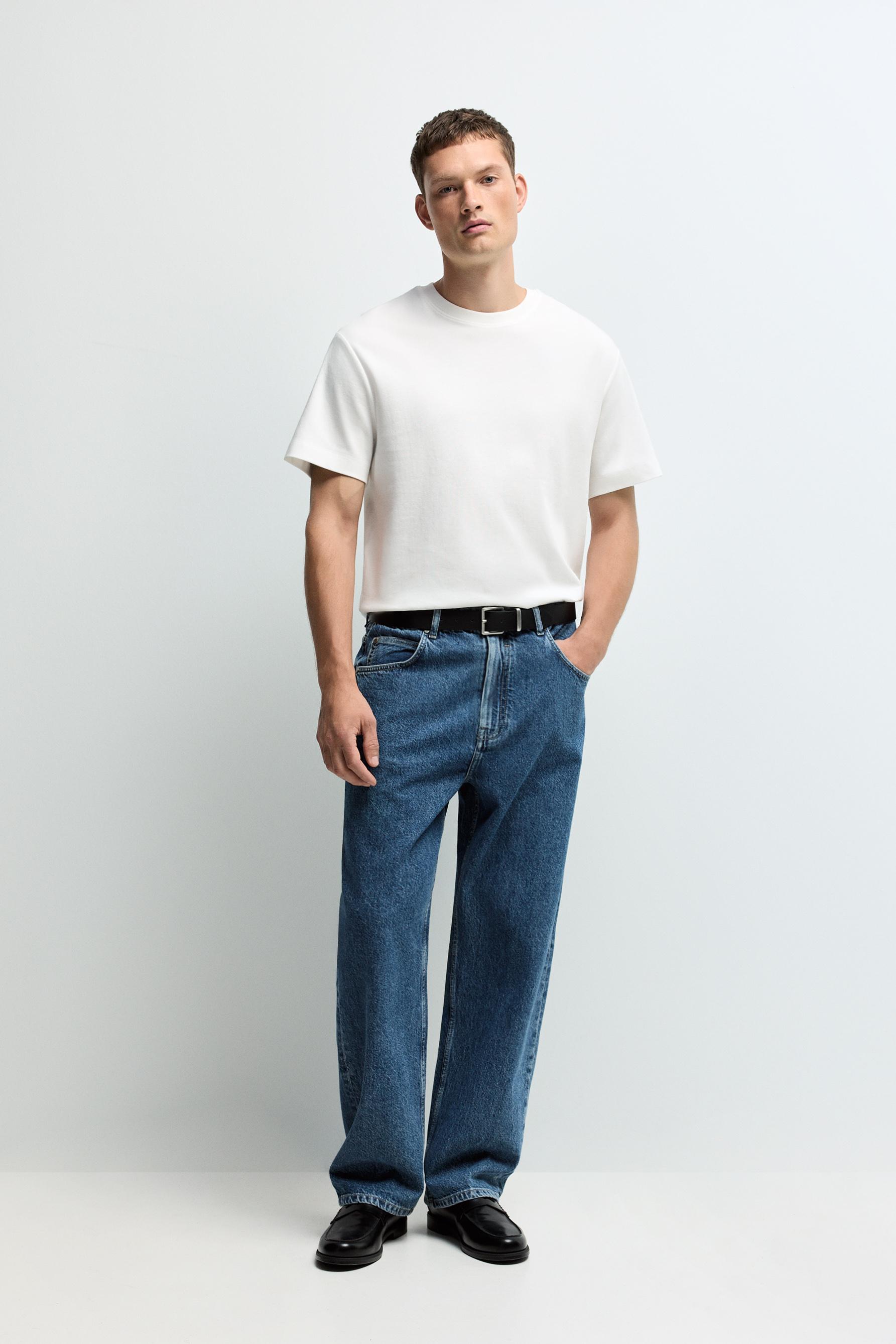 Basic interlock T-shirt — OFF WHITE