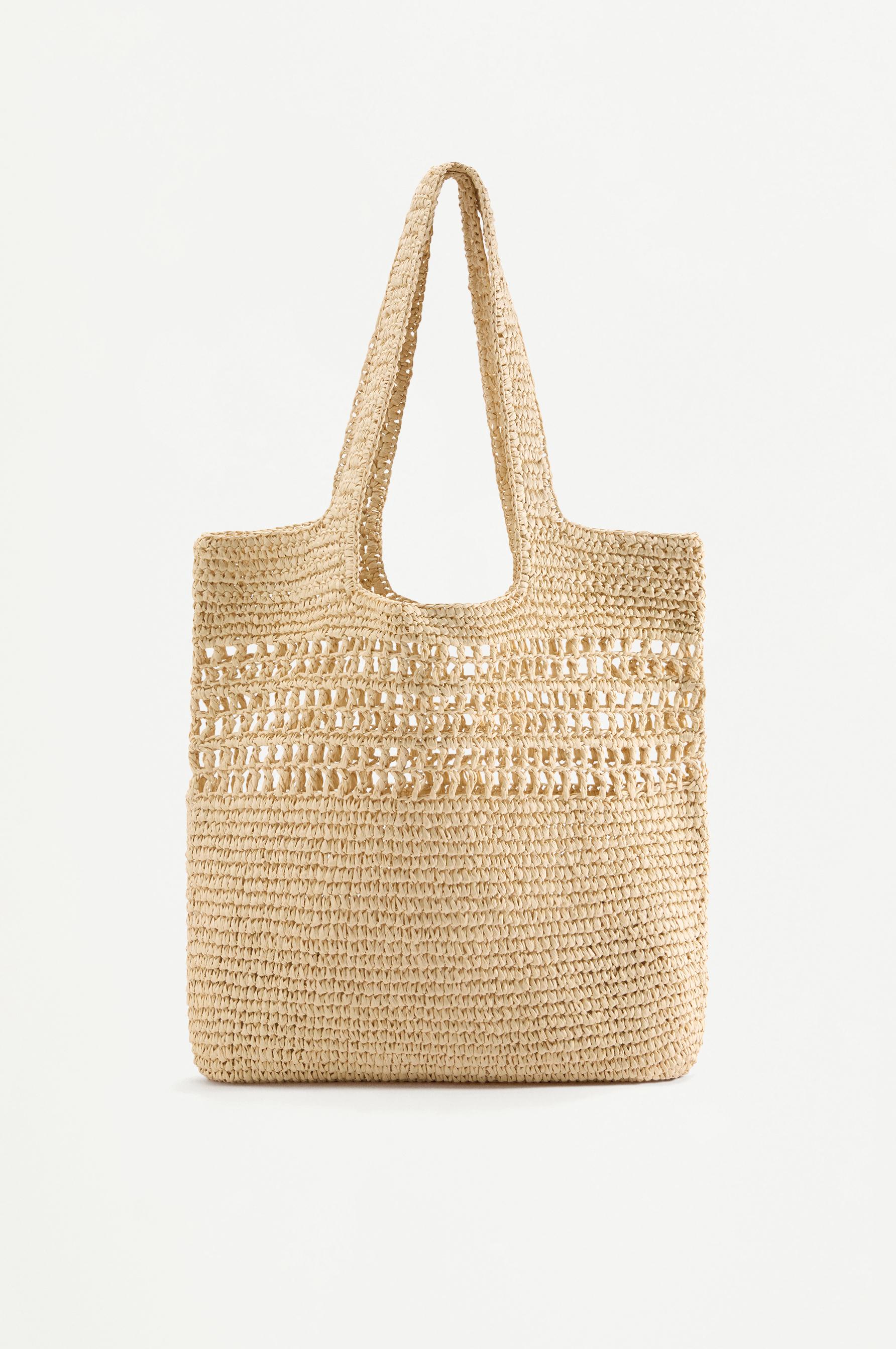Paper shopper bag — ECRU