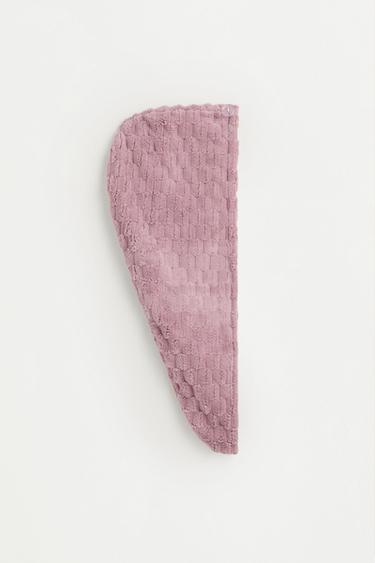 Hair towel turban — CHALK PINK 2