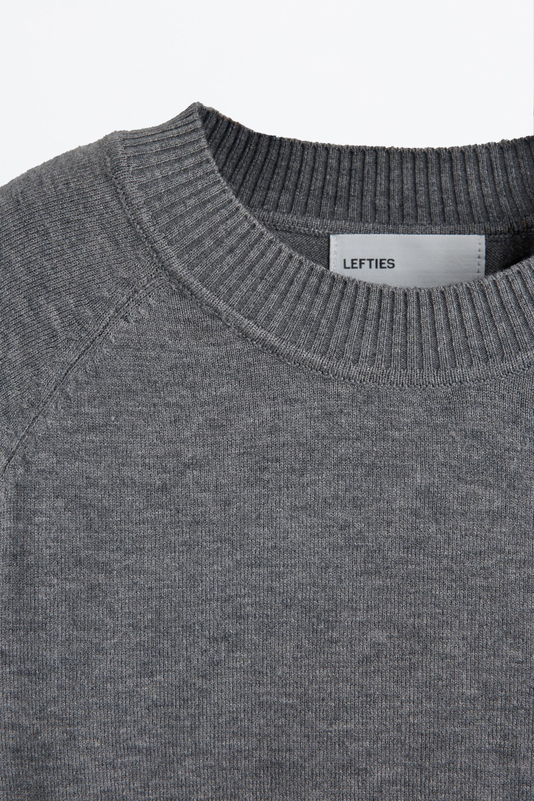 Round neck sweater — GREY MARL