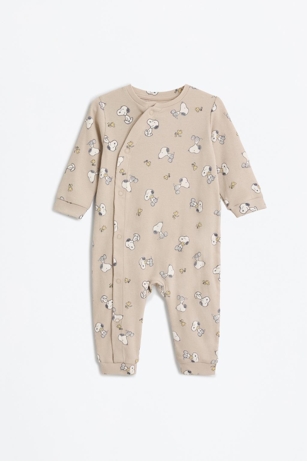 Ribbed Snoopy Peanuts™ sleepsuit